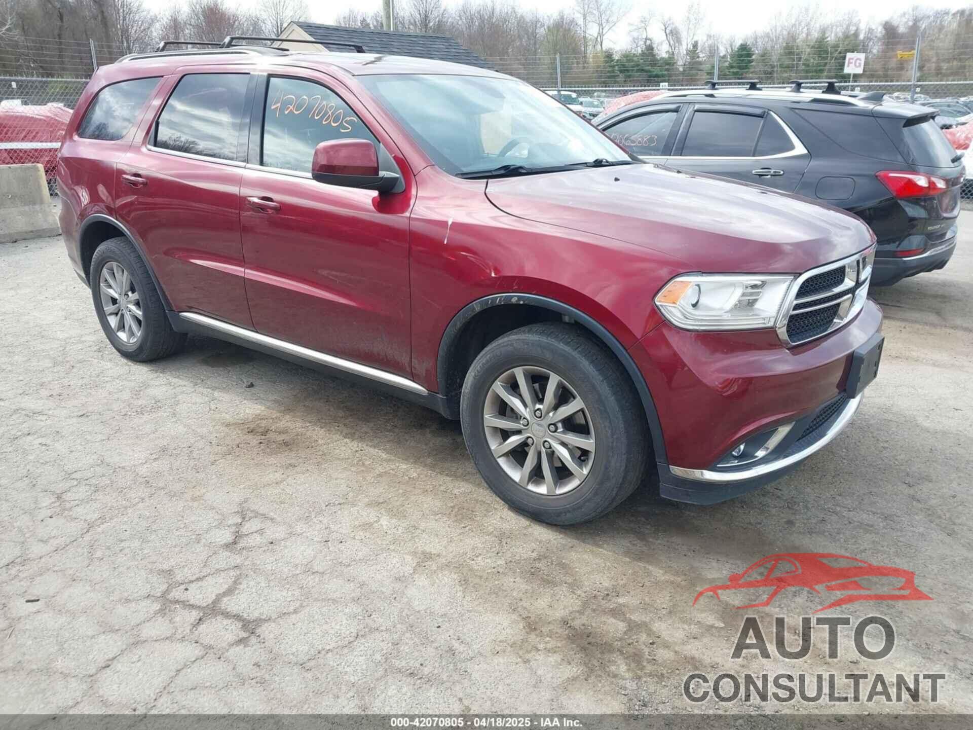 DODGE DURANGO 2018 - 1C4RDJAG2JC431680