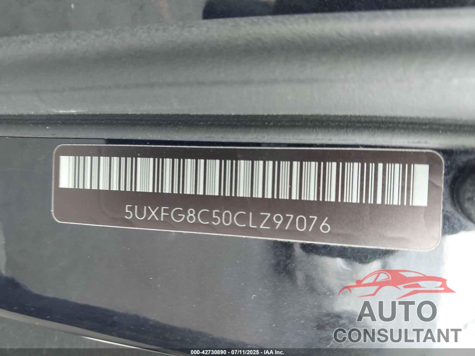 BMW X6 2012 - 5UXFG8C50CLZ97076