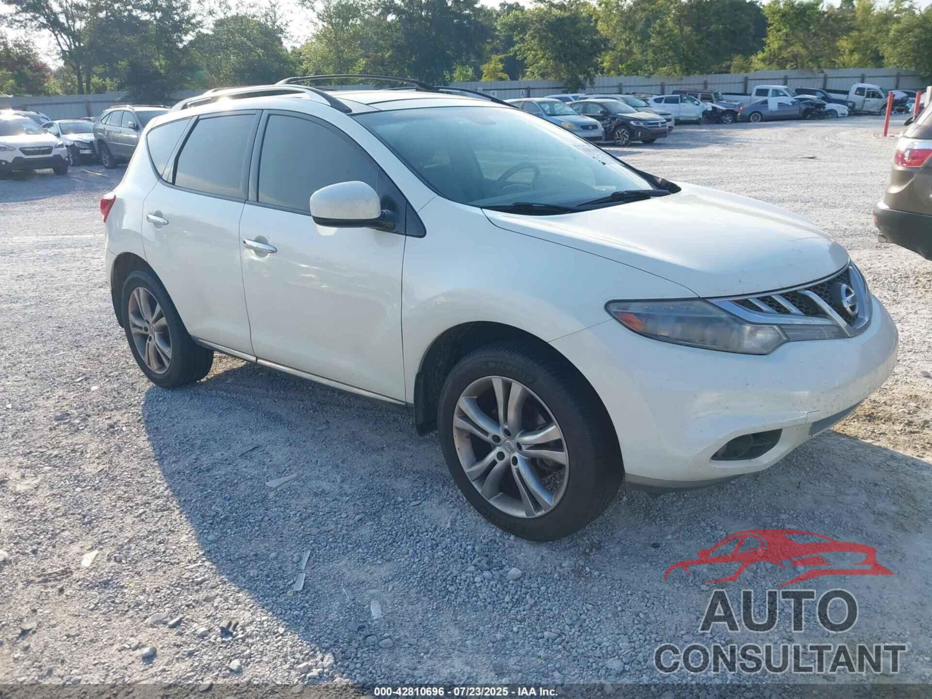 NISSAN MURANO 2011 - JN8AZ1MU2BW054319