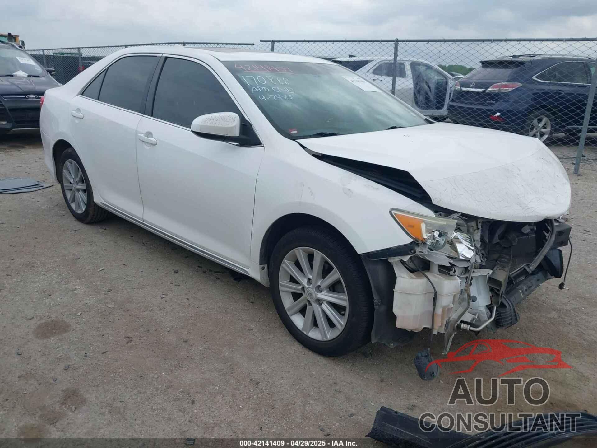 TOYOTA CAMRY 2012 - 4T1BK1FK8CU523132