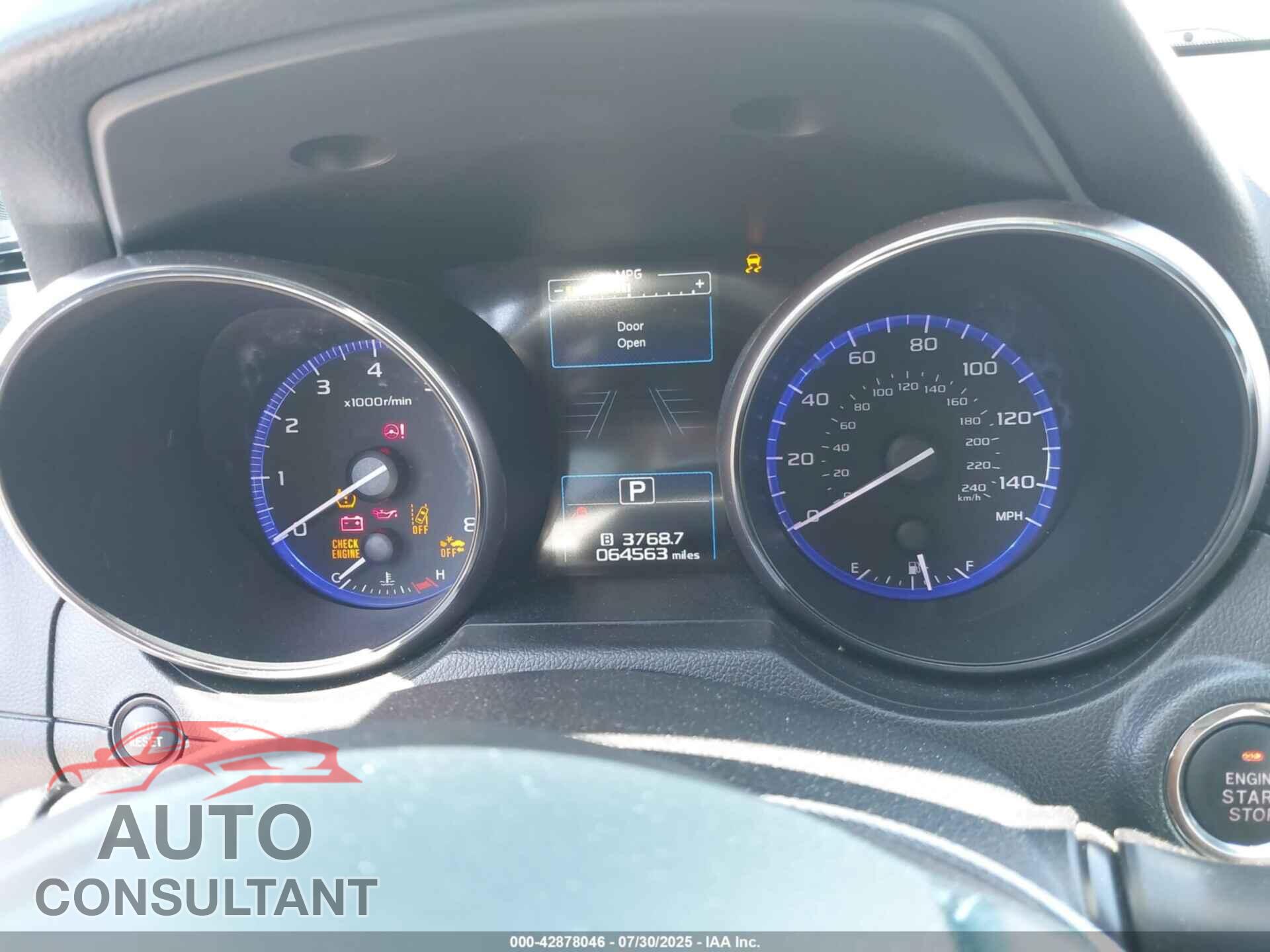 SUBARU OUTBACK 2016 - 4S4BSANC1G3249875