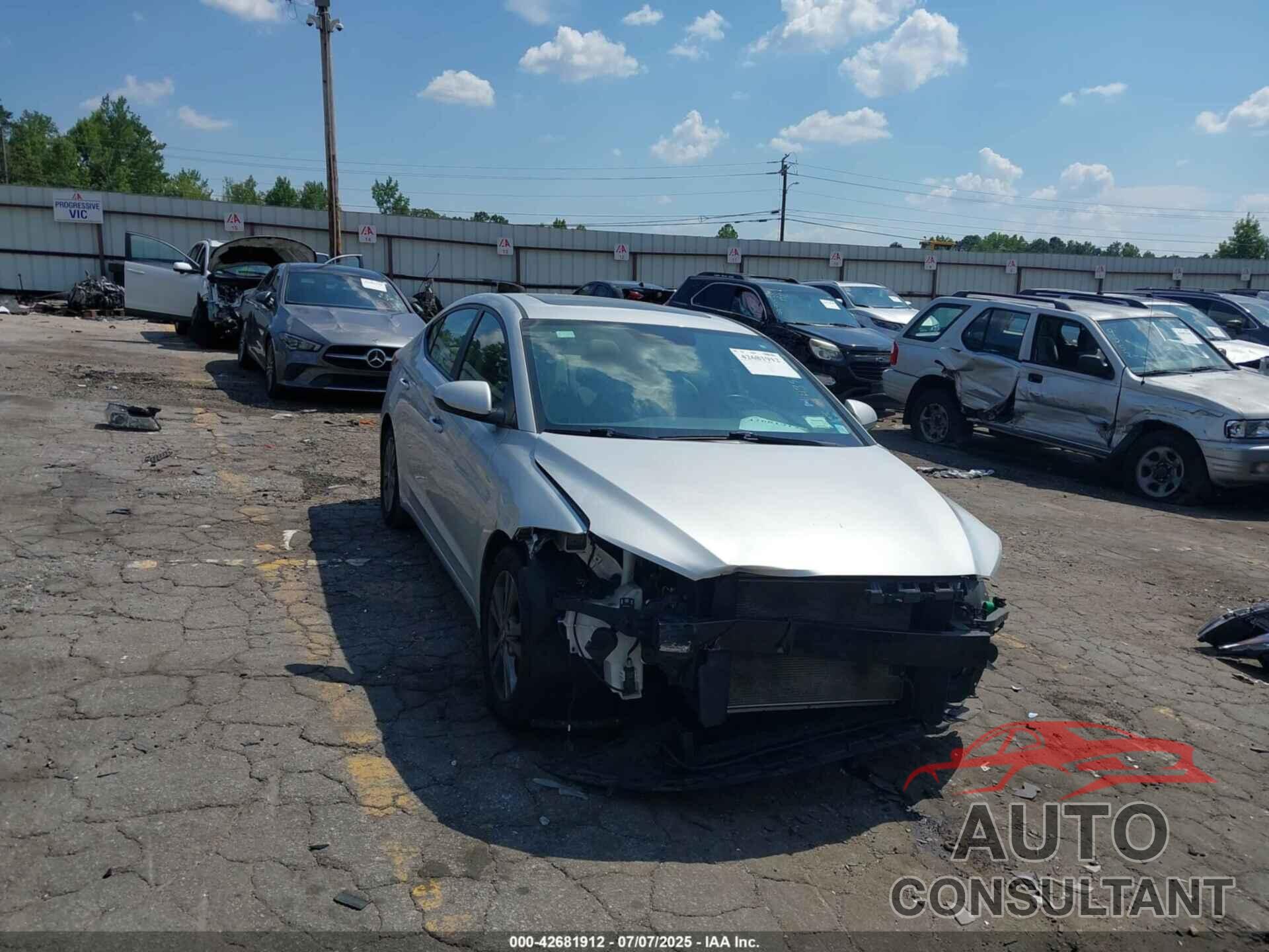 HYUNDAI ELANTRA 2018 - 5NPD84LFXJH391549