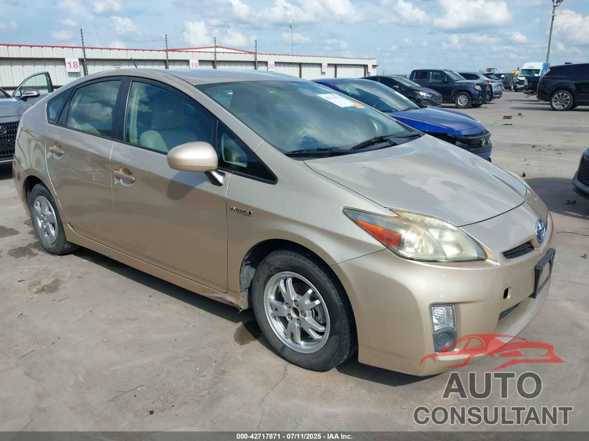 TOYOTA PRIUS 2011 - JTDKN3DU9B0324656