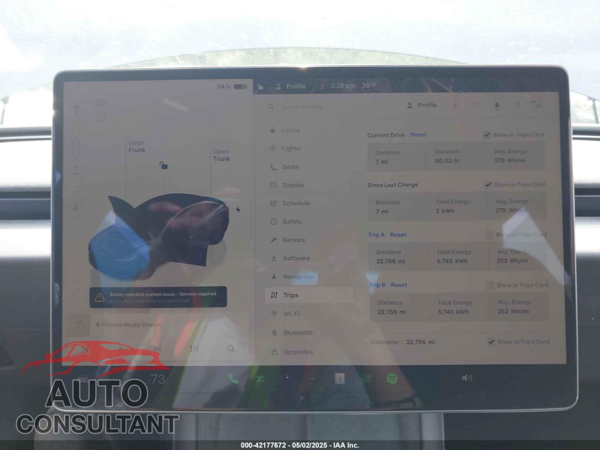 TESLA MODEL 3 2024 - 5YJ3E1EB4RF796636