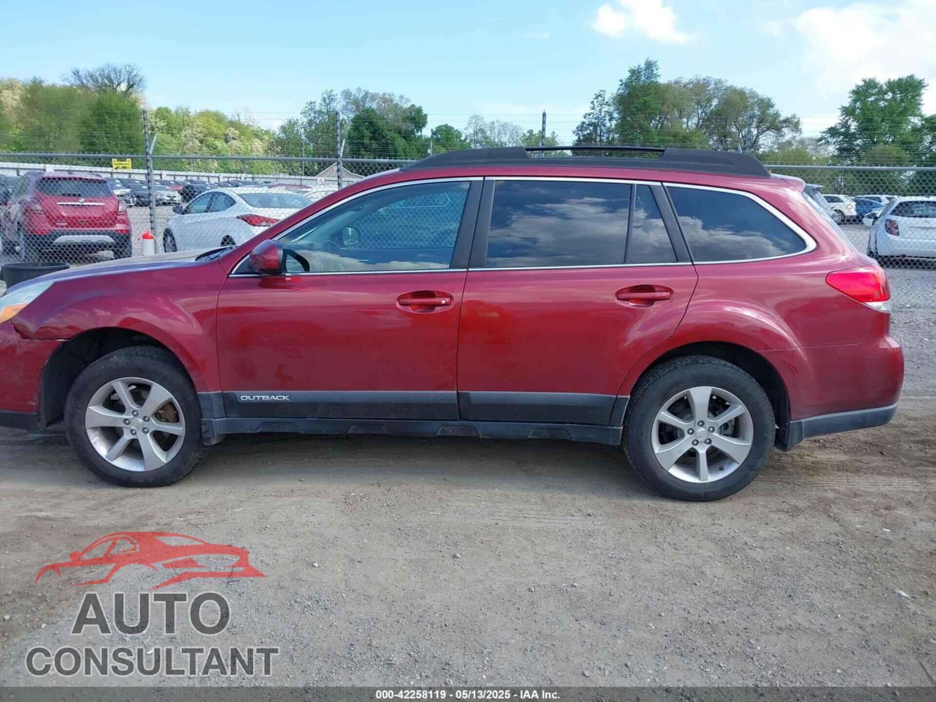 SUBARU OUTBACK 2013 - 4S4BRBPC9D3219064