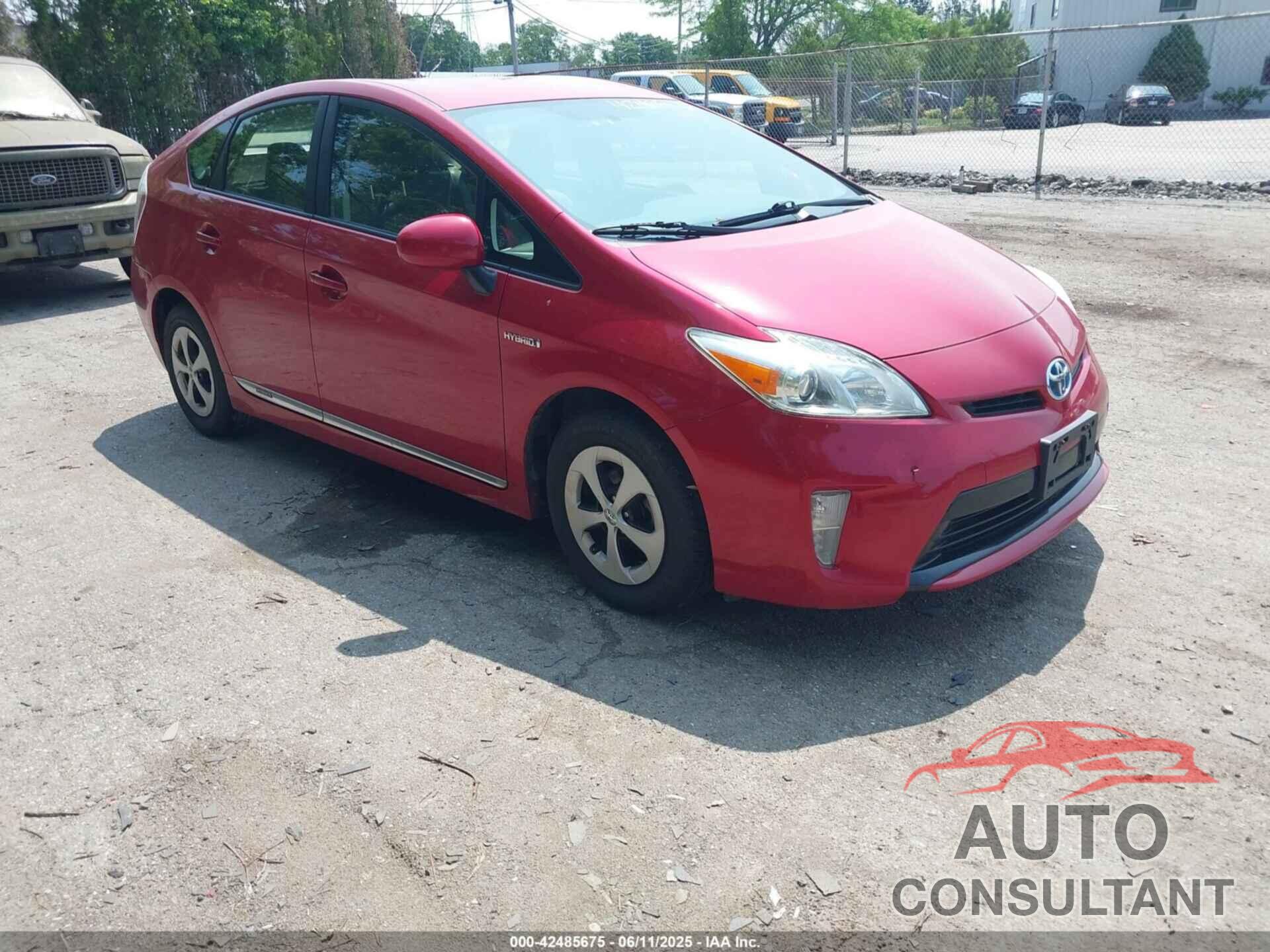 TOYOTA PRIUS 2013 - JTDKN3DU8D0348756