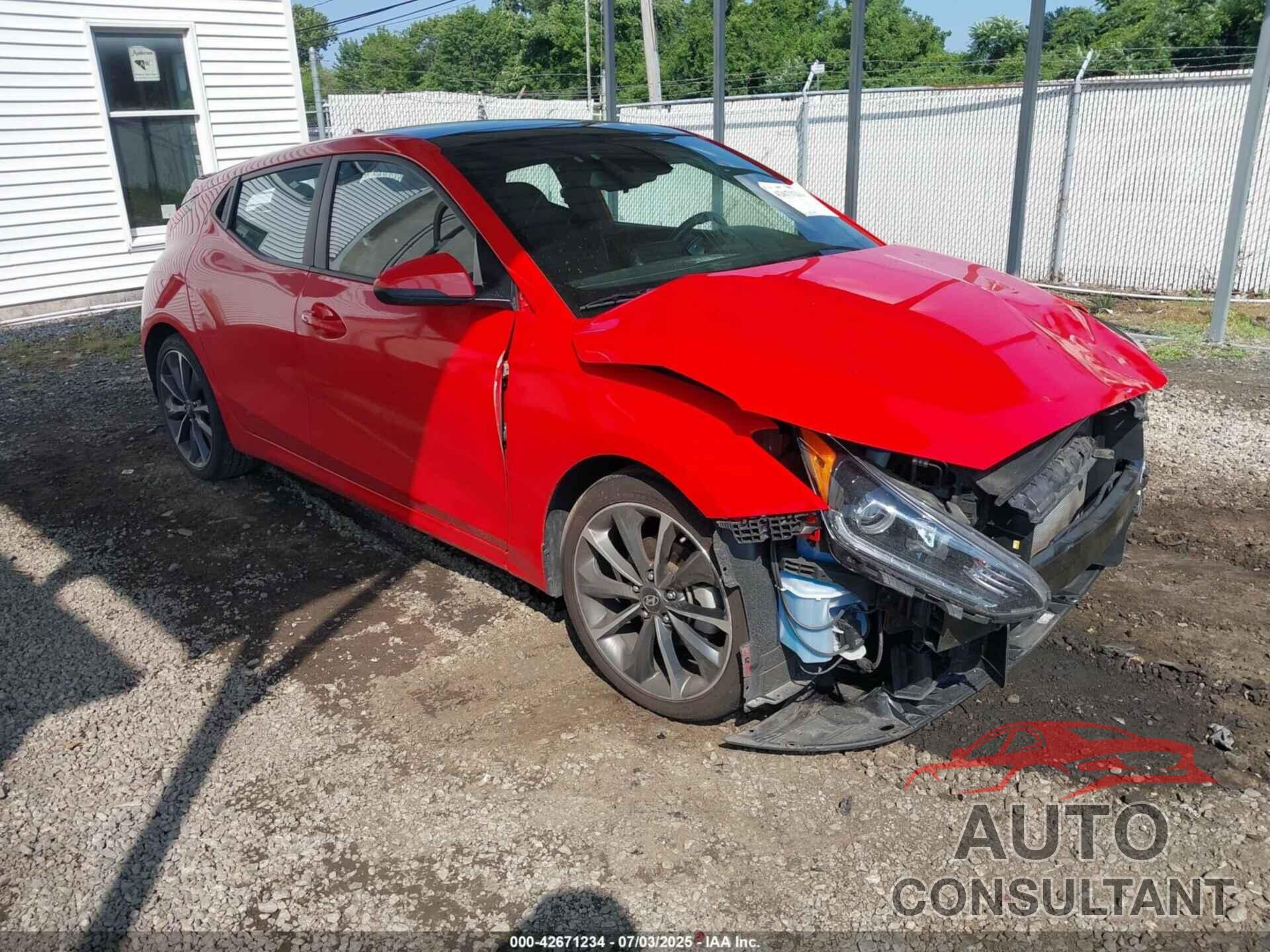 HYUNDAI VELOSTER 2019 - KMHTG6AF9KU012363
