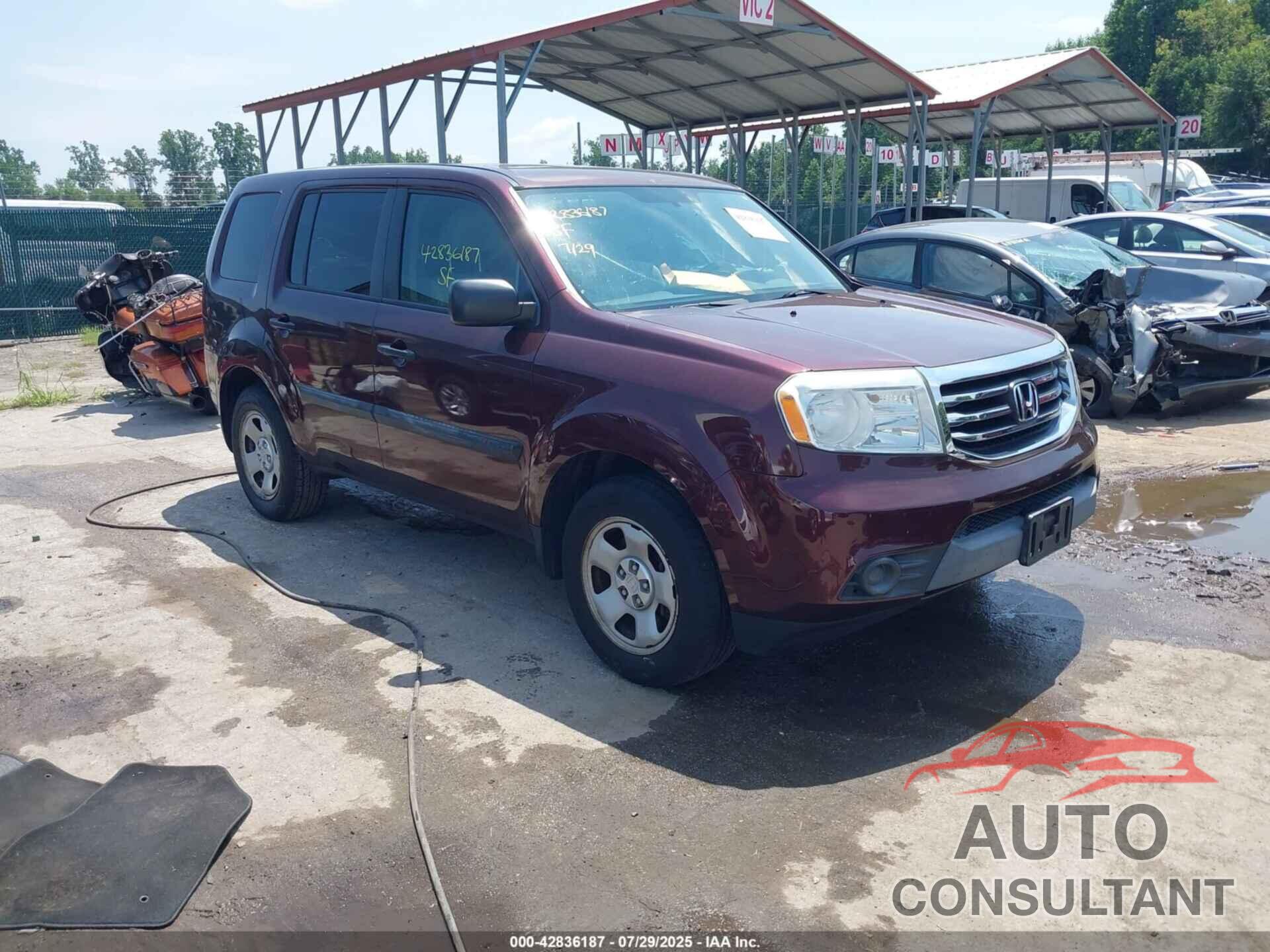 HONDA PILOT 2014 - 5FNYF4H2XEB016522