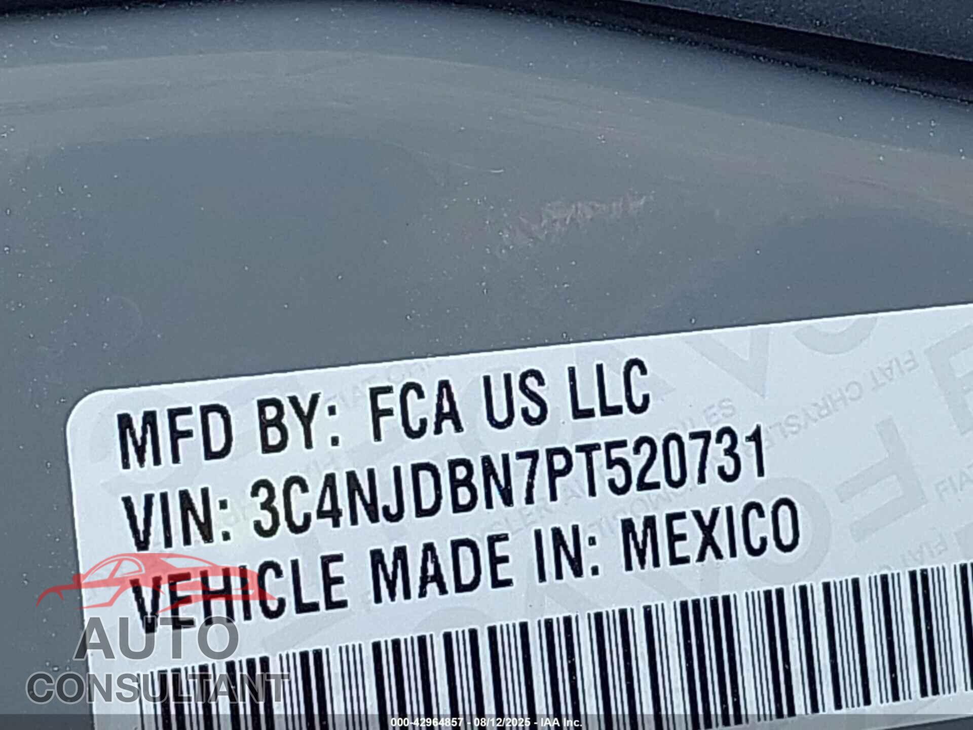 JEEP COMPASS 2023 - 3C4NJDBN7PT520731