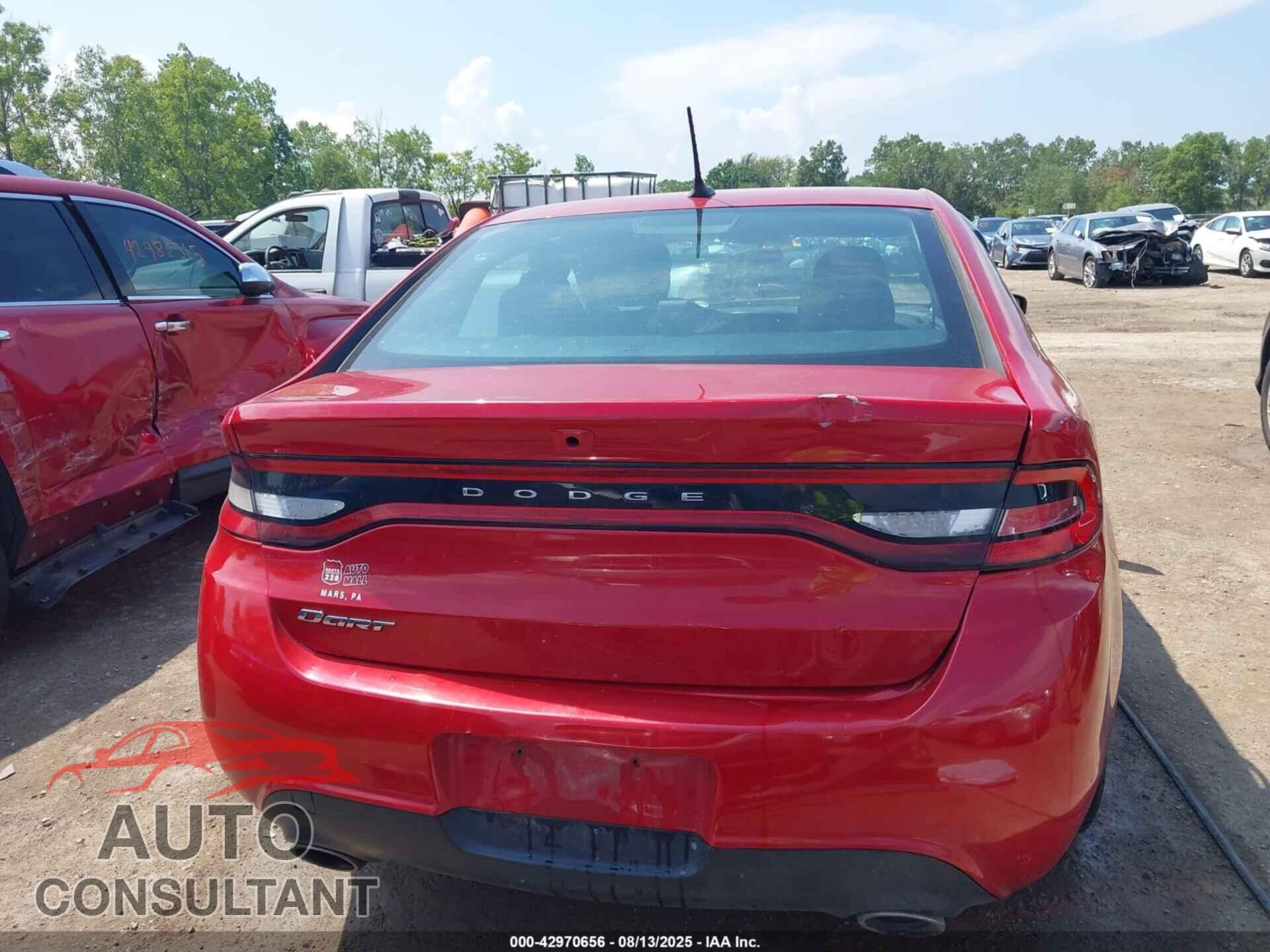 DODGE DART 2013 - 1C3CDFAA0DD106642