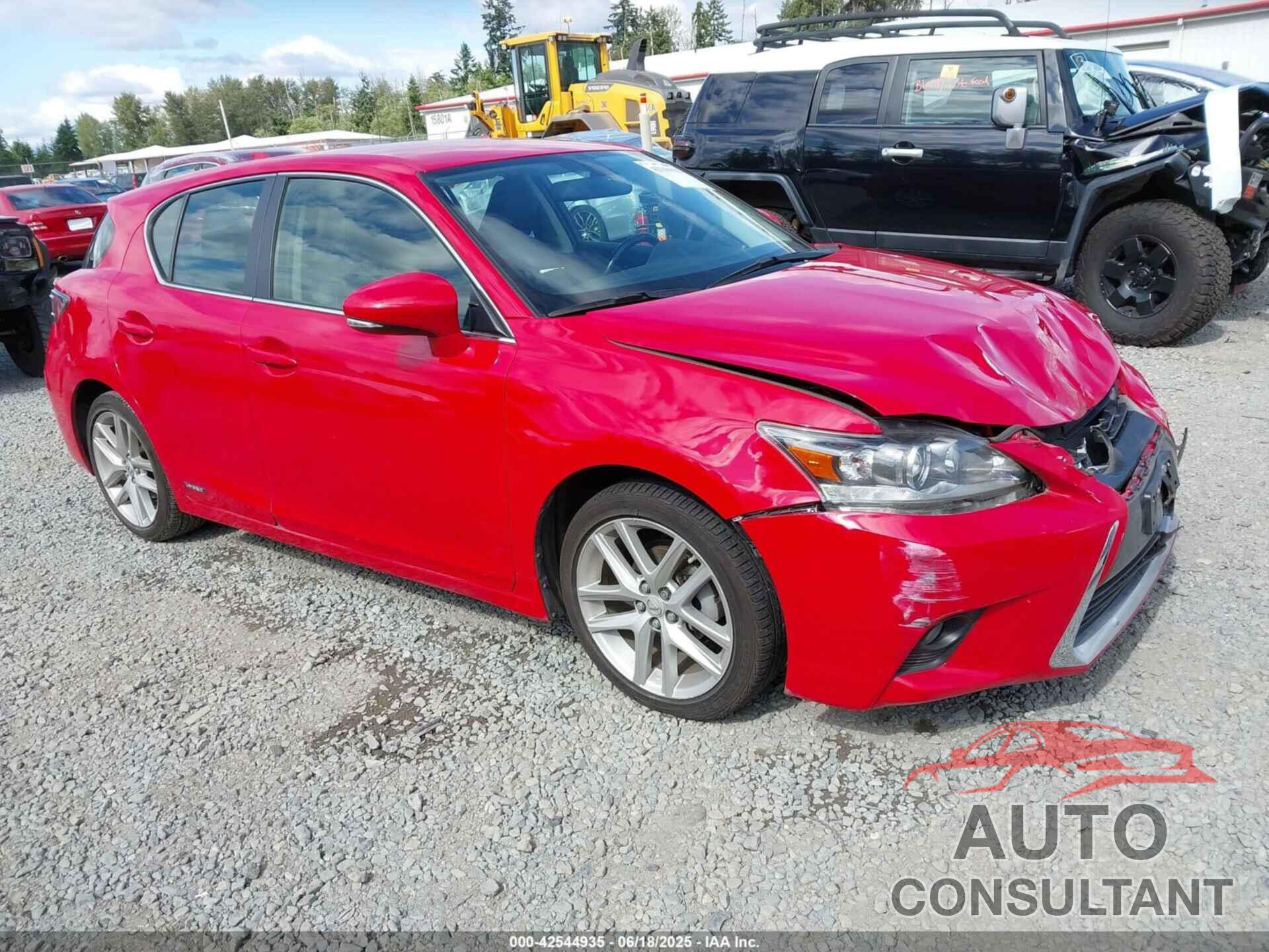 LEXUS CT 200H 2016 - JTHKD5BHXG2264904
