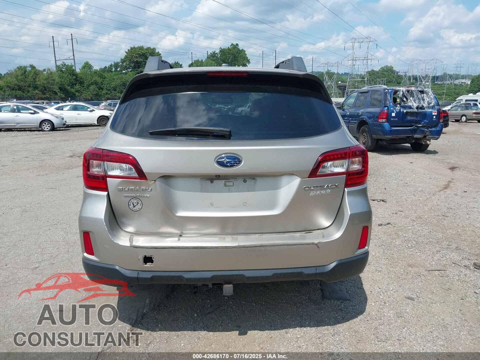 SUBARU OUTBACK 2015 - 4S4BSALC2F3208916