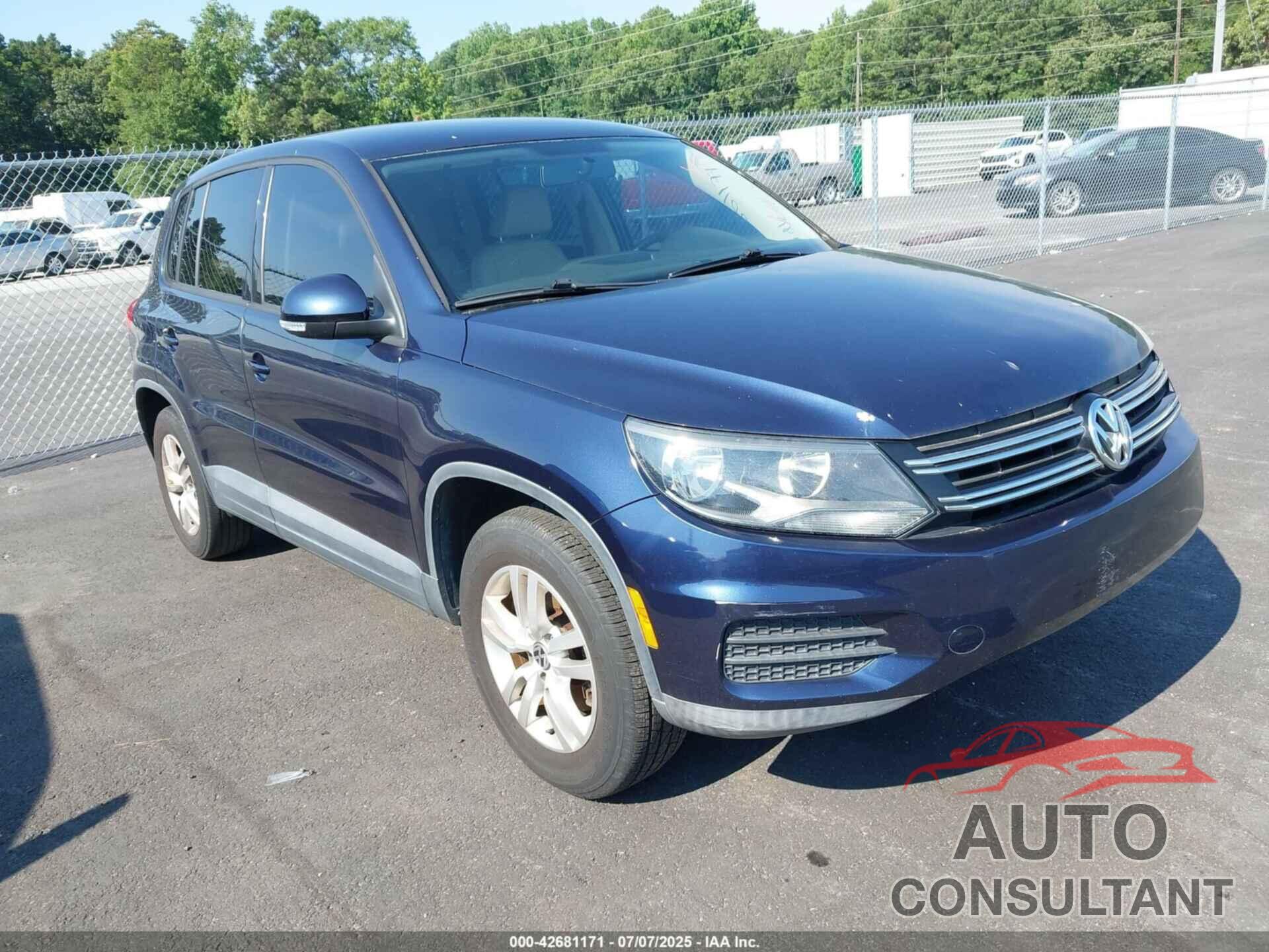 VOLKSWAGEN TIGUAN 2012 - WVGAV7AX2CW582223
