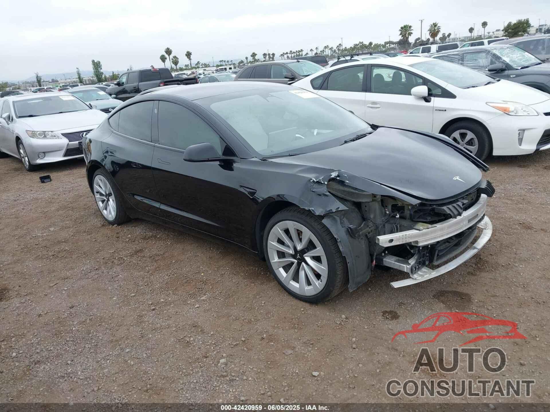 TESLA MODEL 3 2022 - 5YJ3E1EBXNF202917