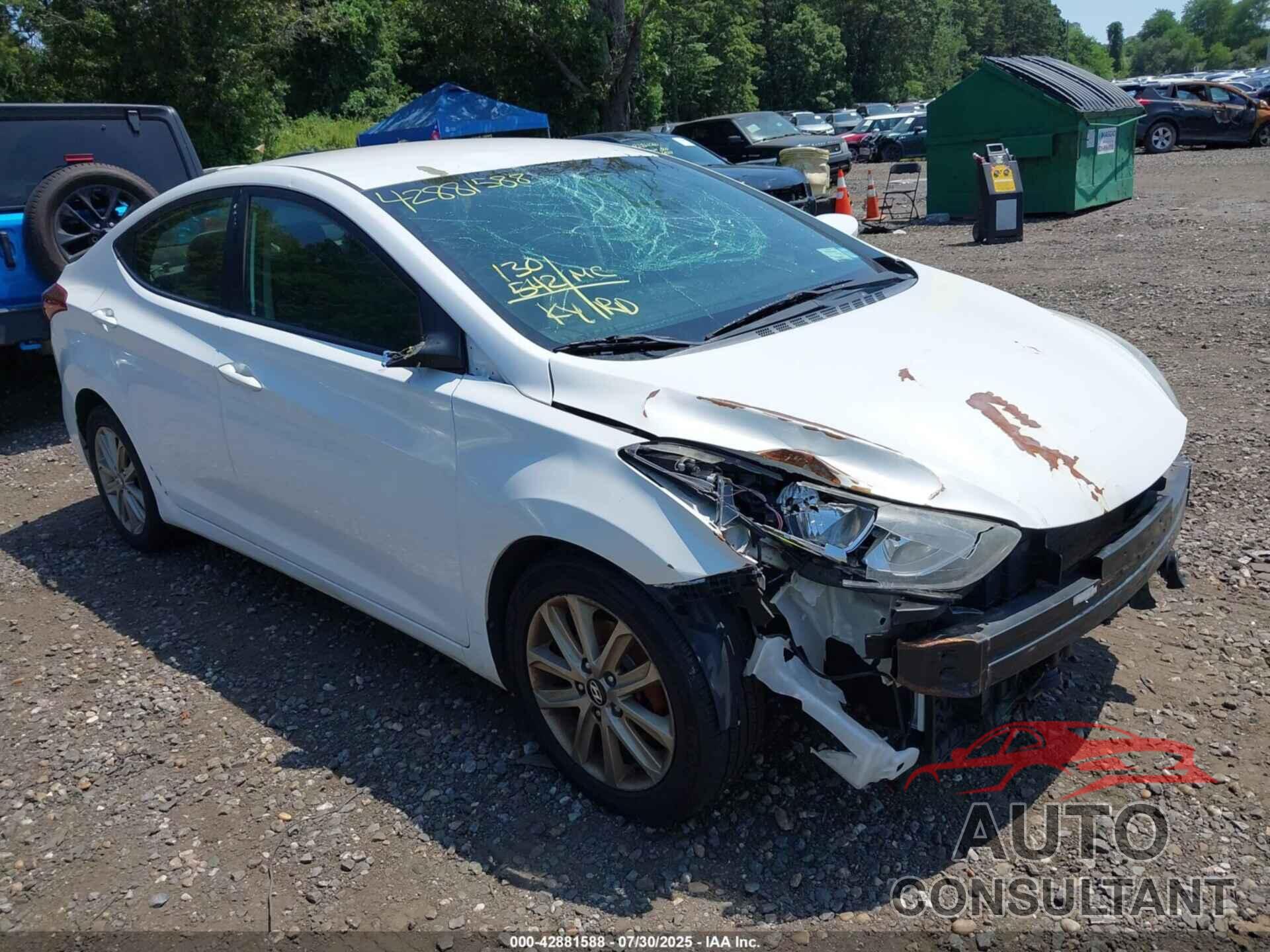 HYUNDAI ELANTRA 2014 - 5NPDH4AE2EH501915