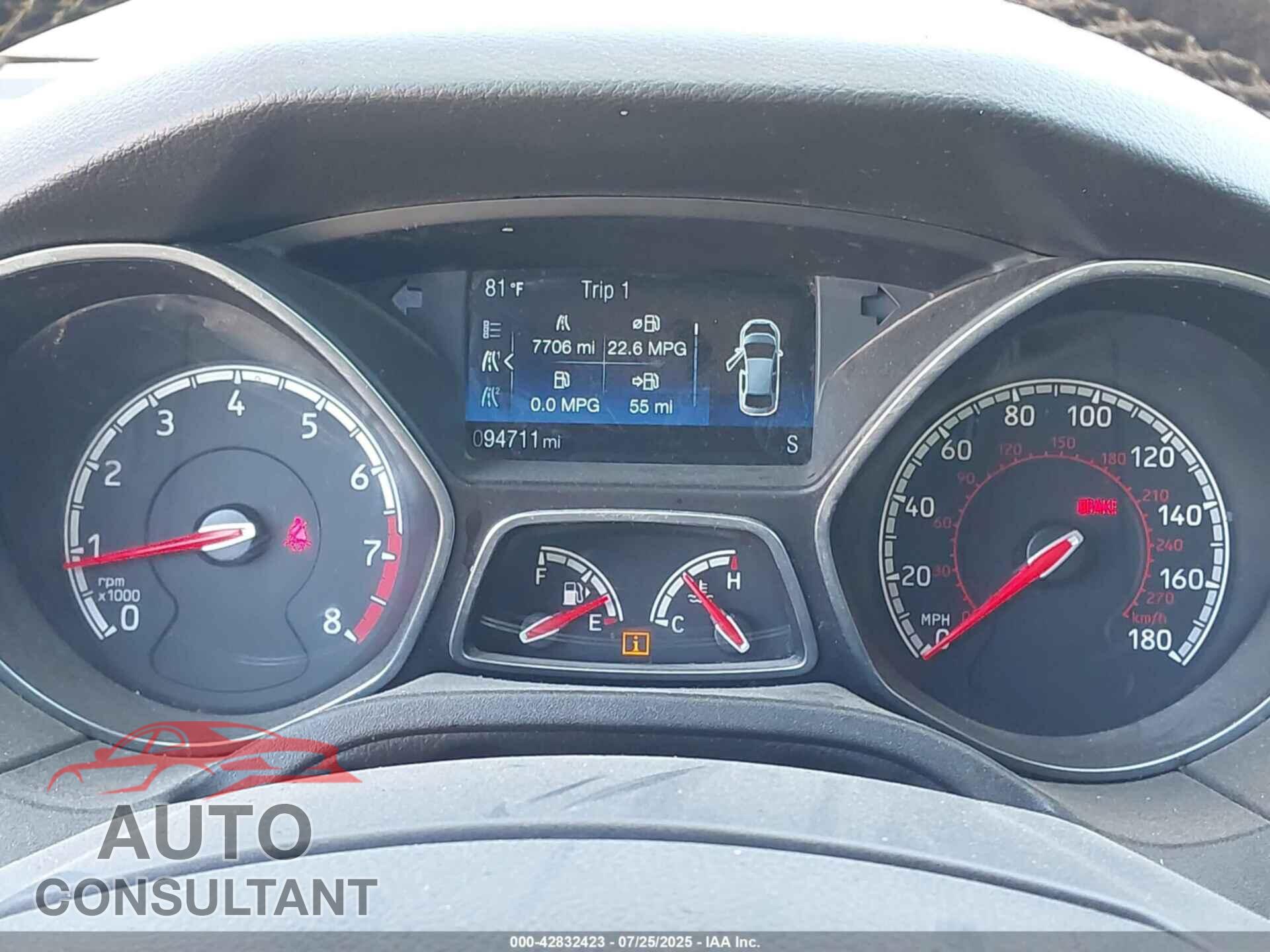 FORD FOCUS ST 2016 - 1FADP3L93GL351573