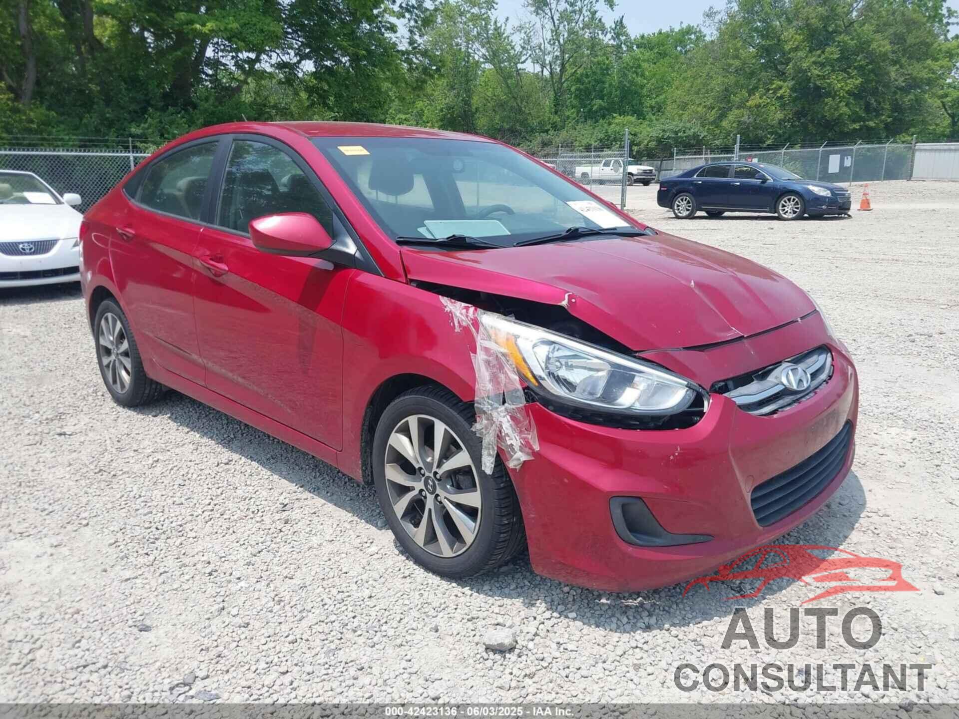 HYUNDAI ACCENT 2017 - KMHCT4AE1HU356074