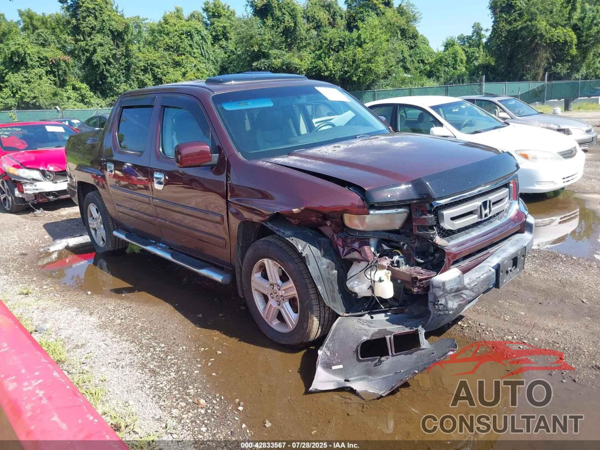 HONDA RIDGELINE 2009 - 5FPYK16519B107974