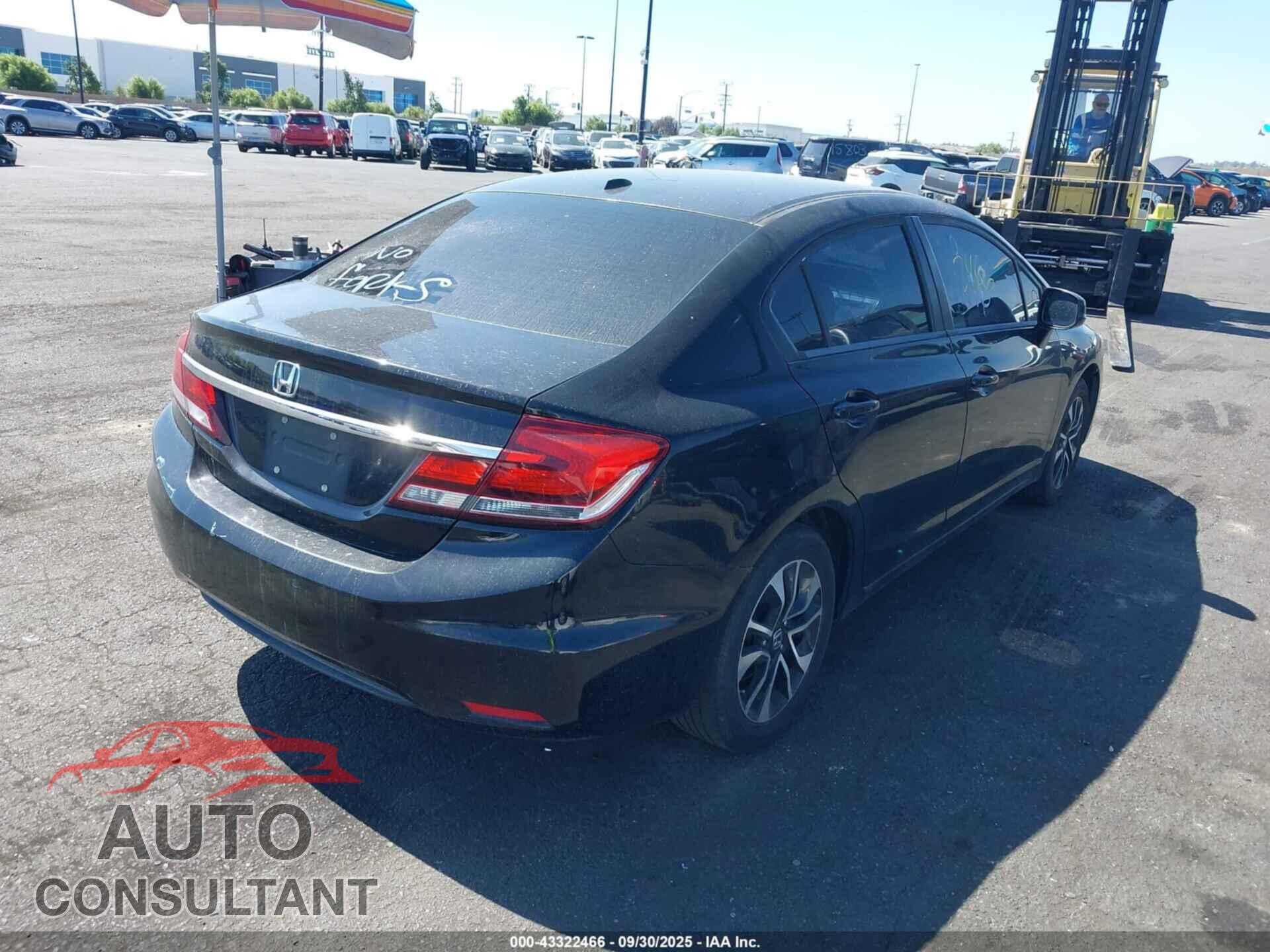 HONDA CIVIC 2013 - 19XFB2F98DE212468