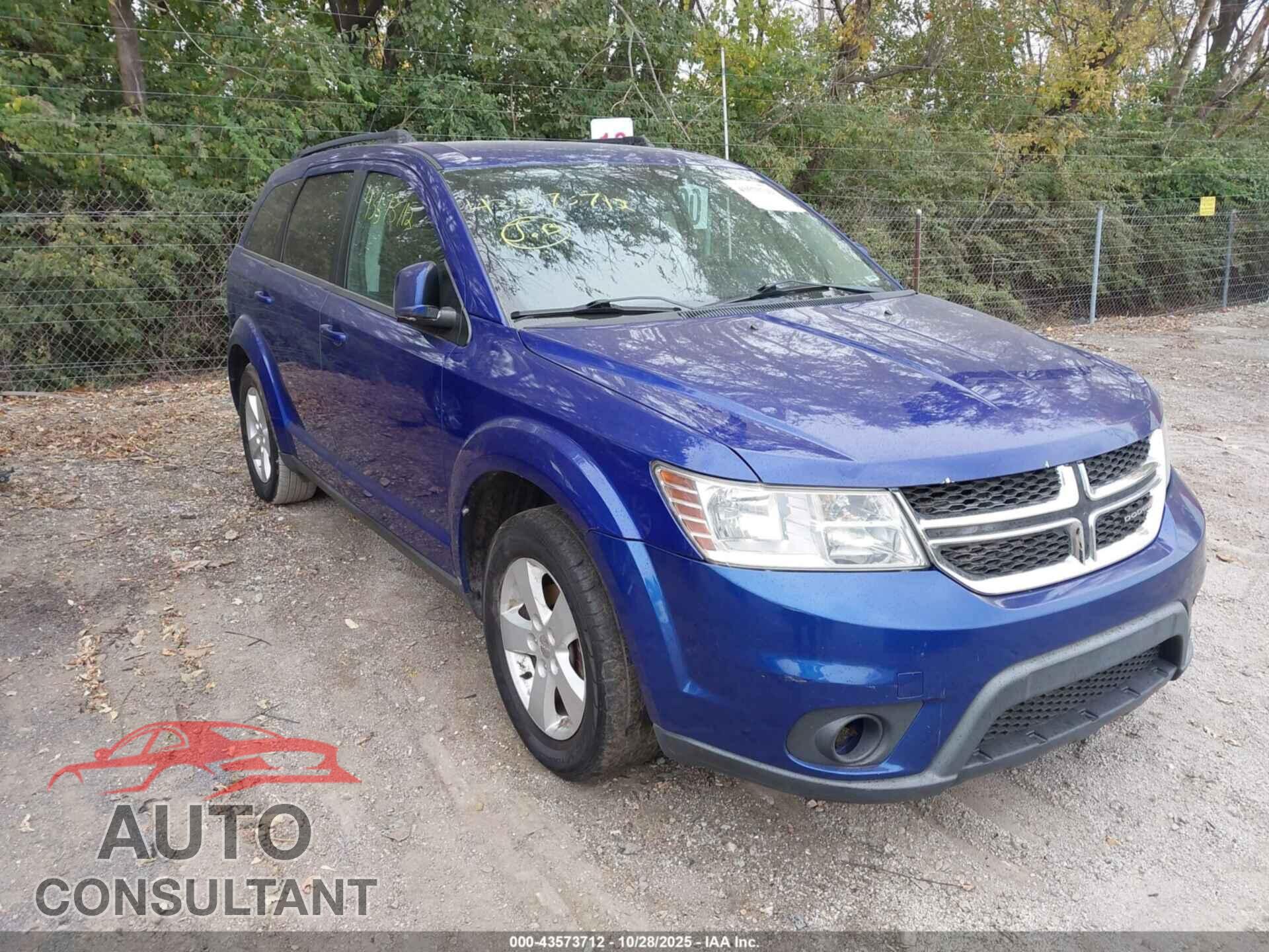 DODGE JOURNEY 2012 - 3C4PDCBG8CT299520
