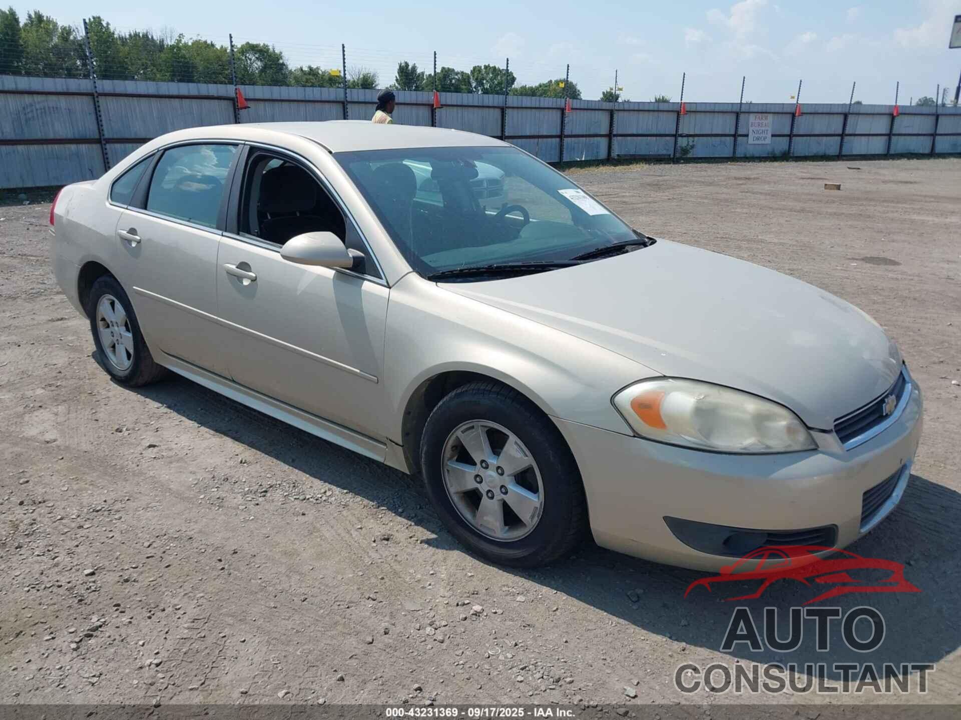 CHEVROLET IMPALA 2010 - 2G1WB5EKXA1217355