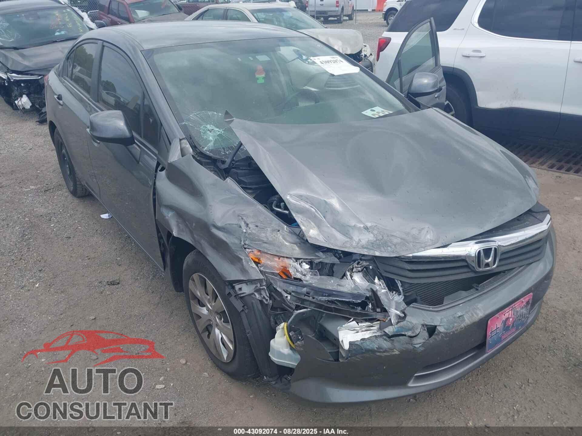 HONDA CIVIC 2012 - 19XFB2F50CE387020