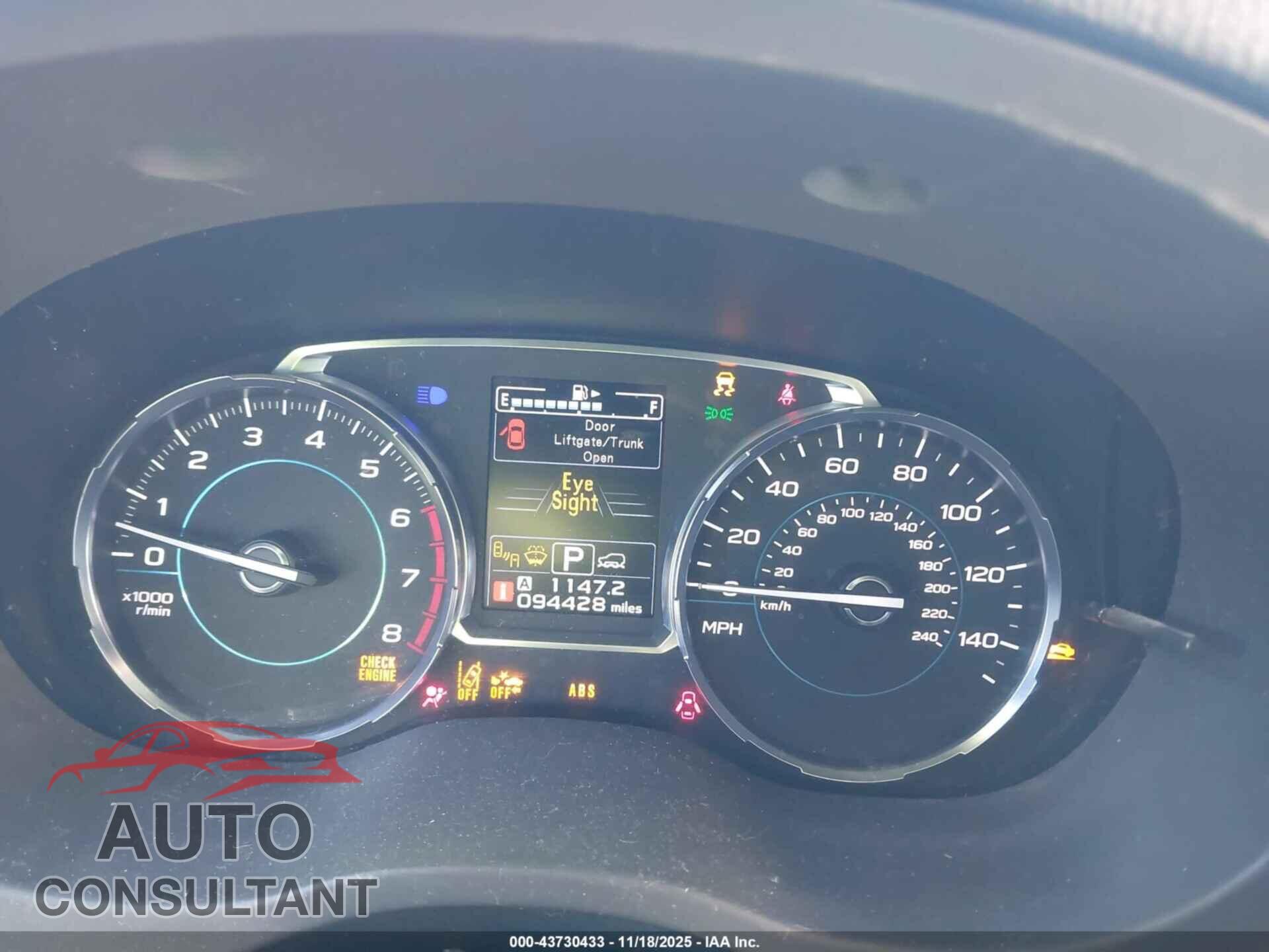 SUBARU FORESTER 2017 - JF2SJAGC1HH436169