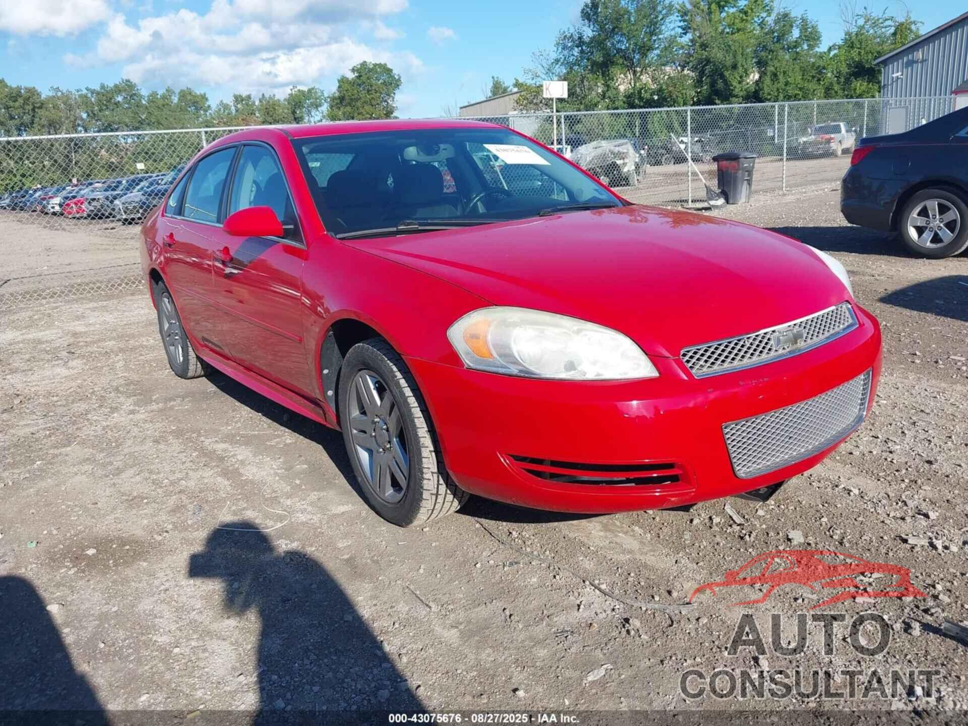 CHEVROLET IMPALA 2012 - 2G1WG5E38C1273954