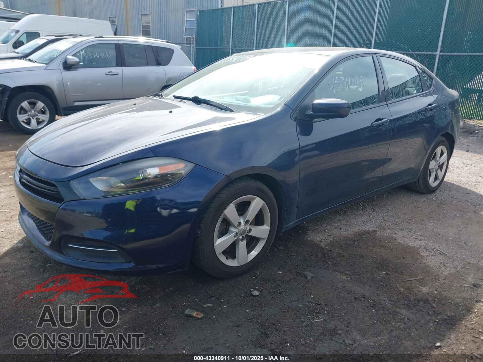 DODGE DART 2015 - 1C3CDFBB2FD101730