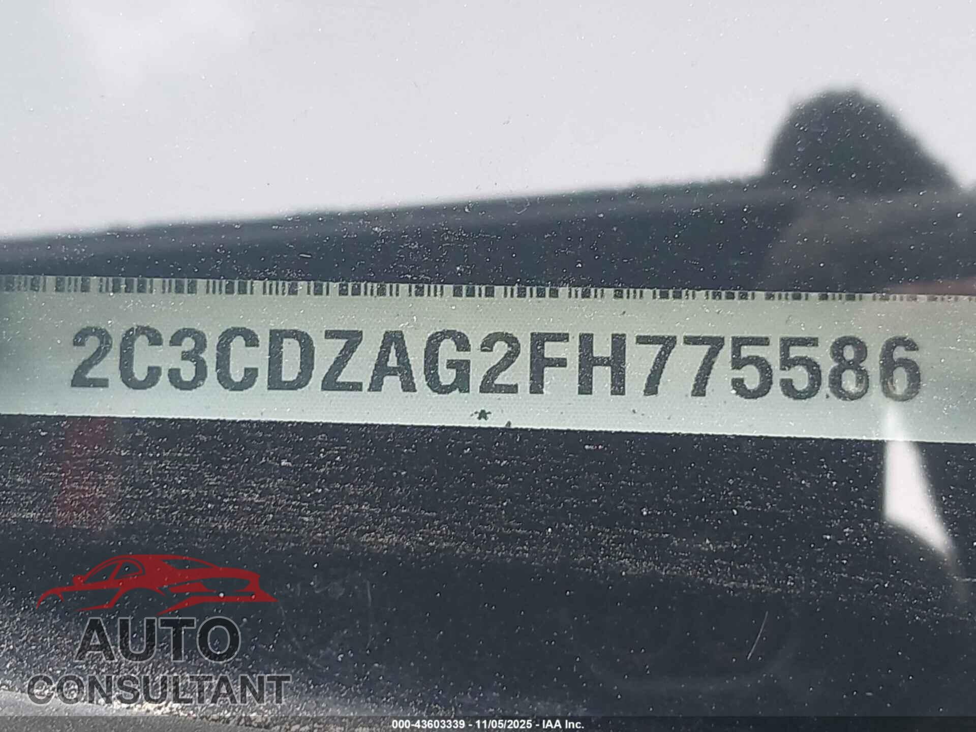 DODGE CHALLENGER 2015 - 2C3CDZAG2FH775586