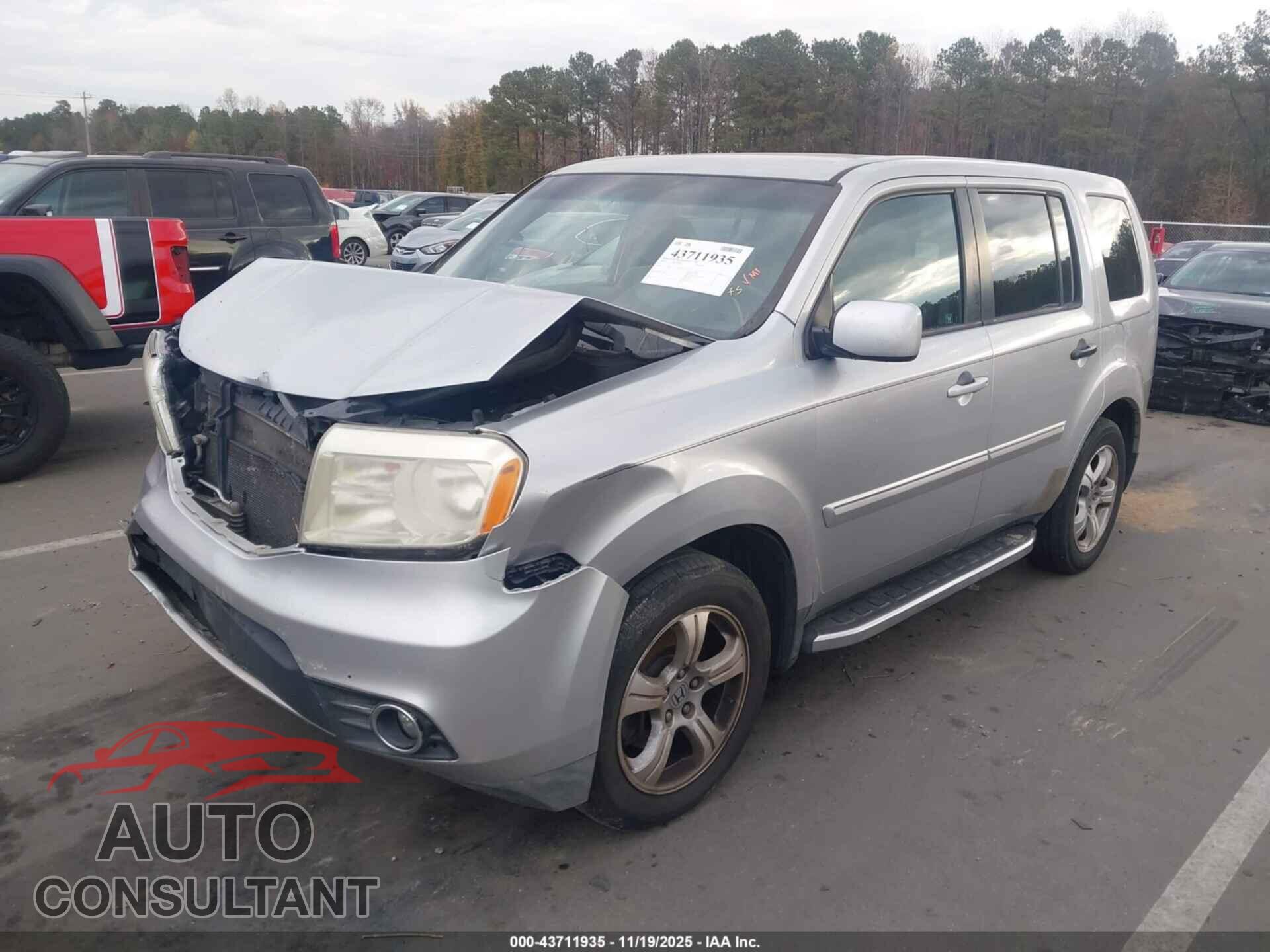 HONDA PILOT 2012 - 5FNYF4H40CB062620