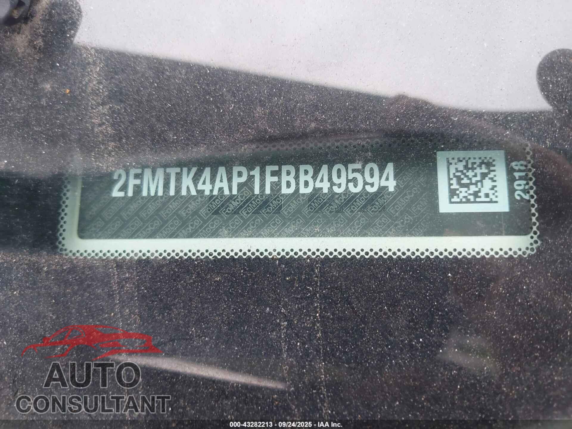 FORD EDGE 2015 - 2FMTK4AP1FBB49594