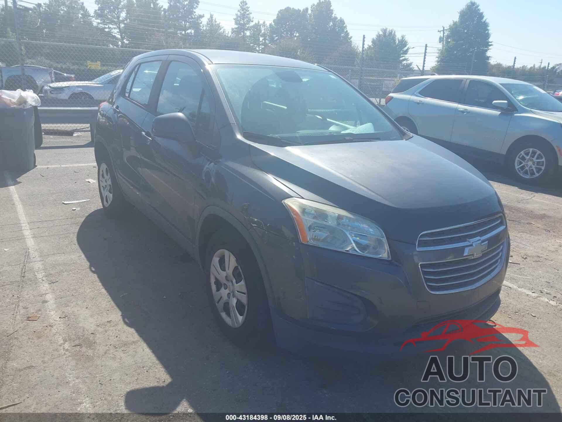 CHEVROLET TRAX 2016 - 3GNCJKSB0GL154880