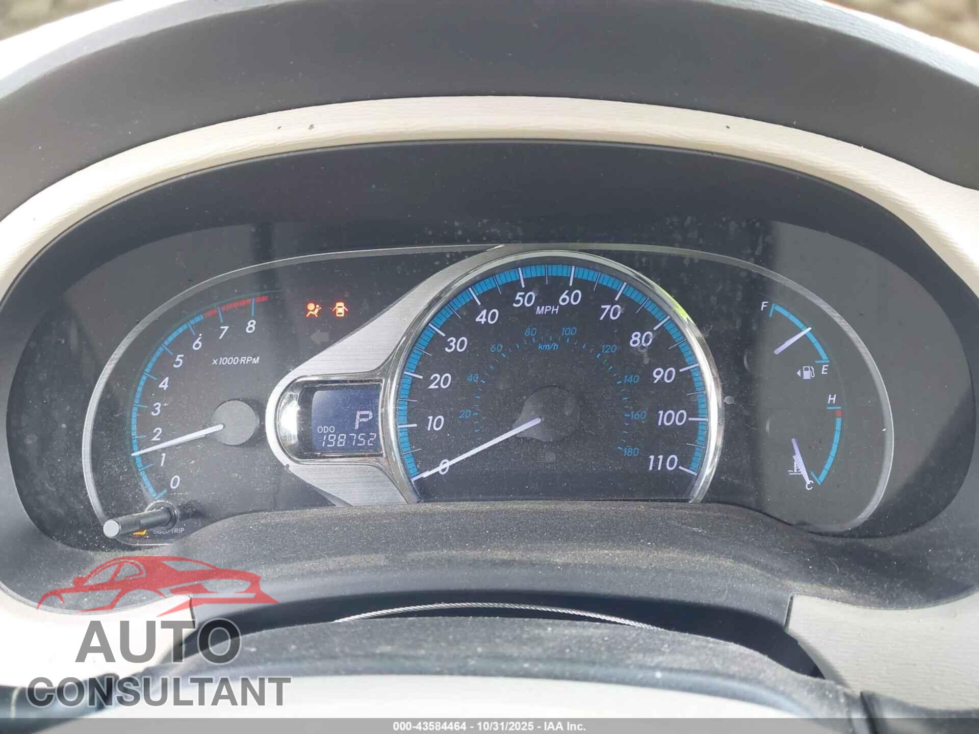 TOYOTA SIENNA 2012 - 5TDYK3DC7CS199228