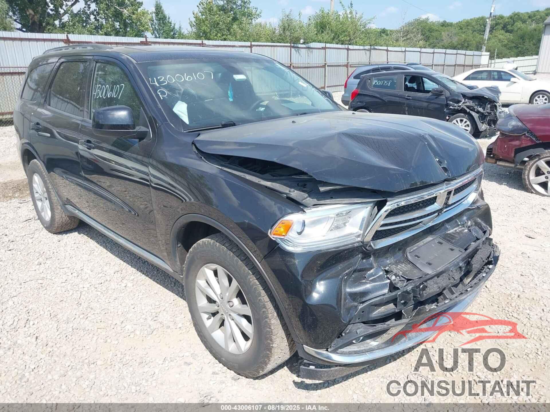 DODGE DURANGO 2015 - 1C4RDJAG9FC938535