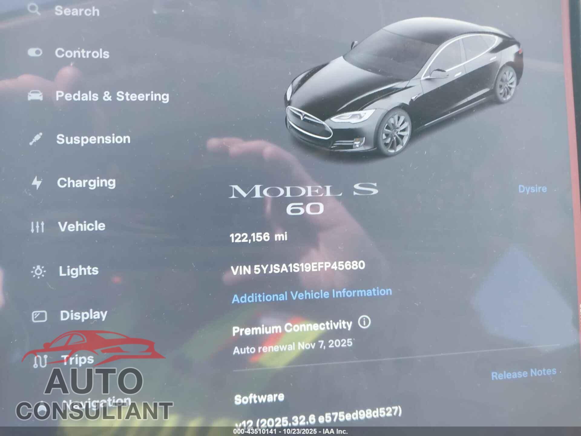 TESLA MODEL S 2014 - 5YJSA1S19EFP45680