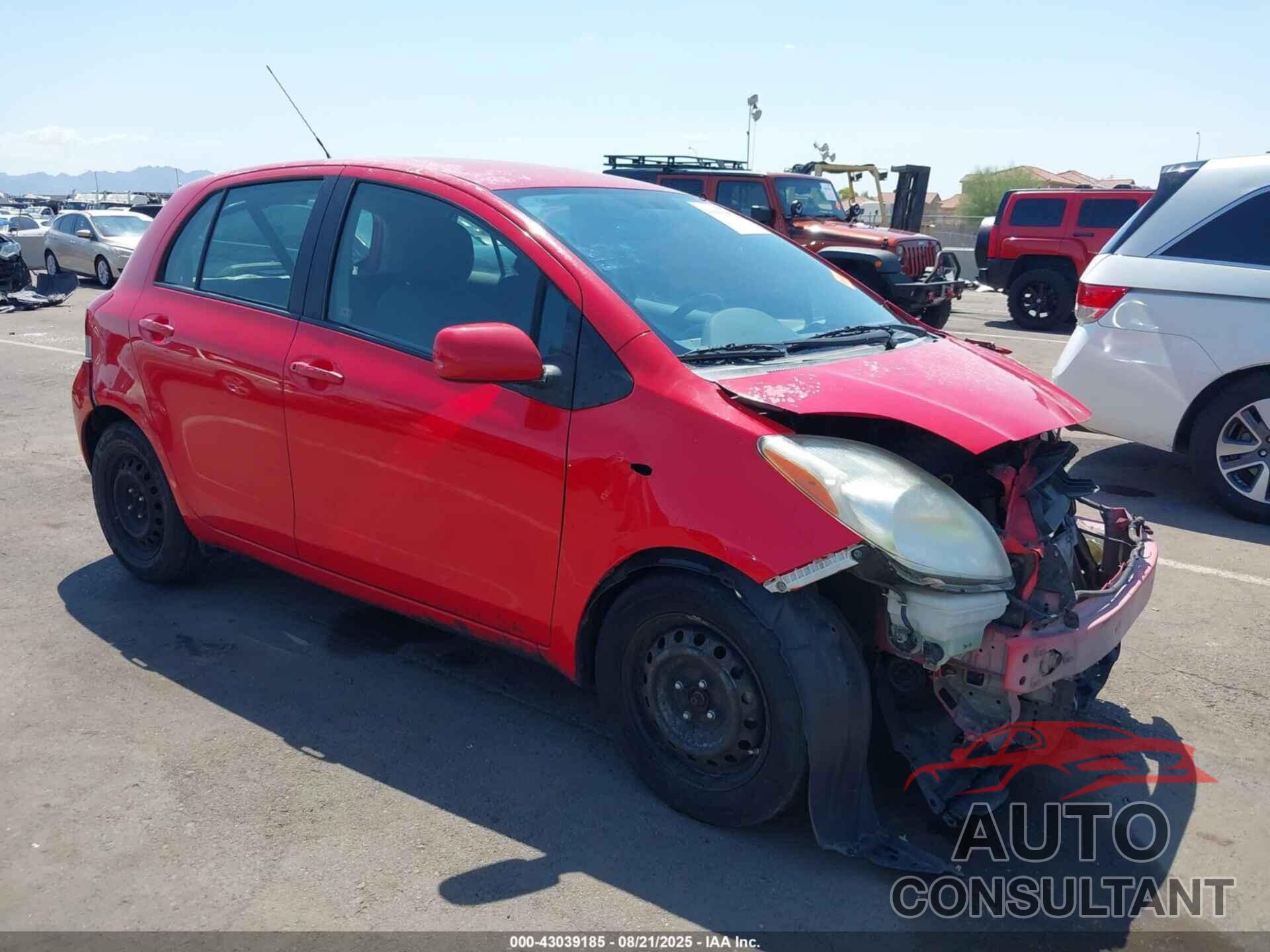 TOYOTA YARIS 2011 - JTDKT4K38B5332157