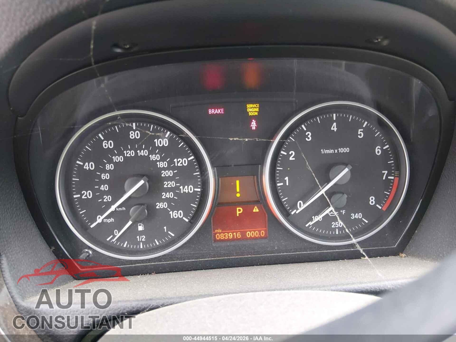 BMW 335I 2011 - WBAKG7C53BE598821