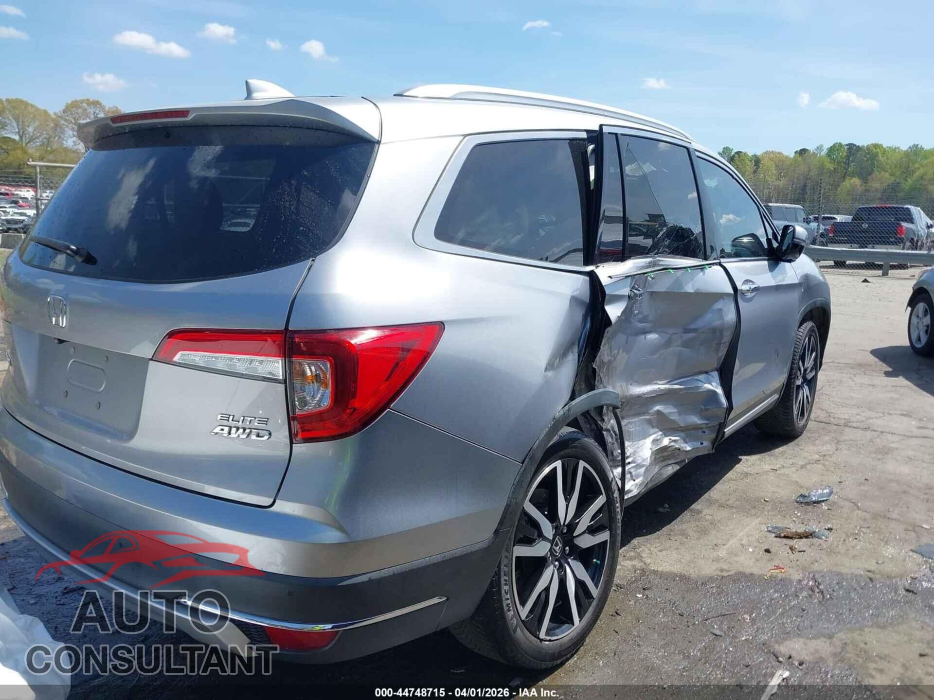 HONDA PILOT 2019 - 5FNYF6H09KB077883