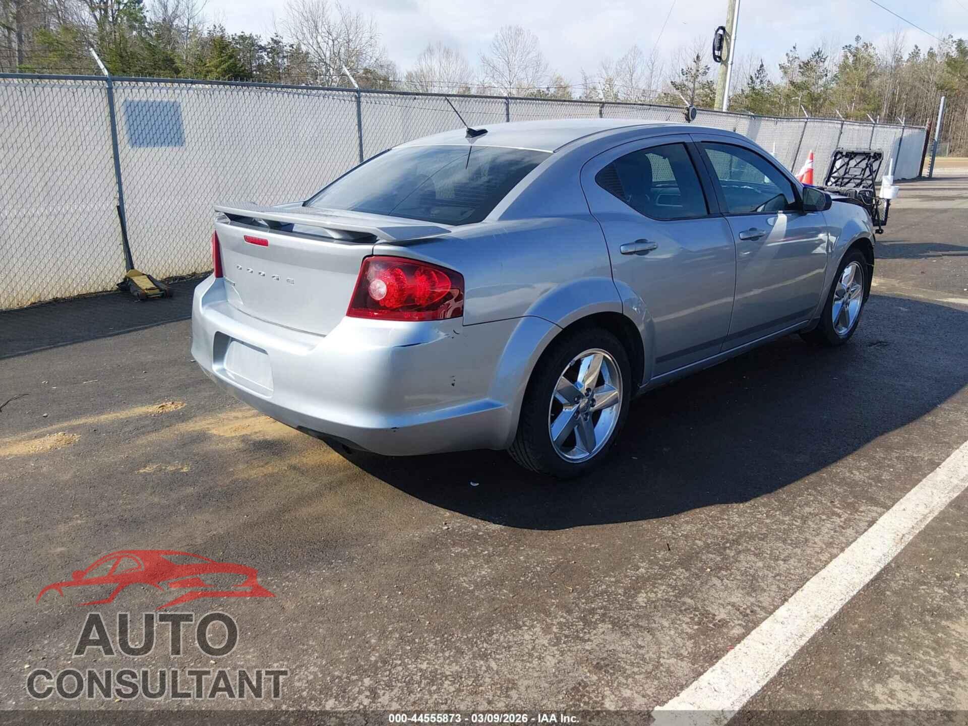 DODGE AVENGER 2013 - 1C3CDZAB8DN529506