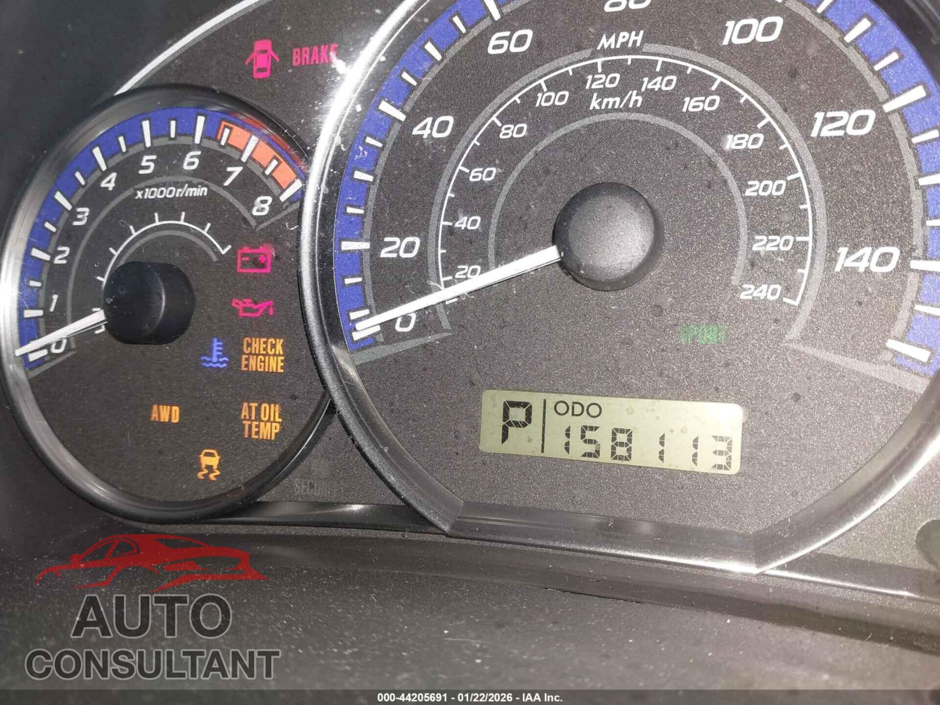 SUBARU FORESTER 2012 - JF2SHBBC4CH444185