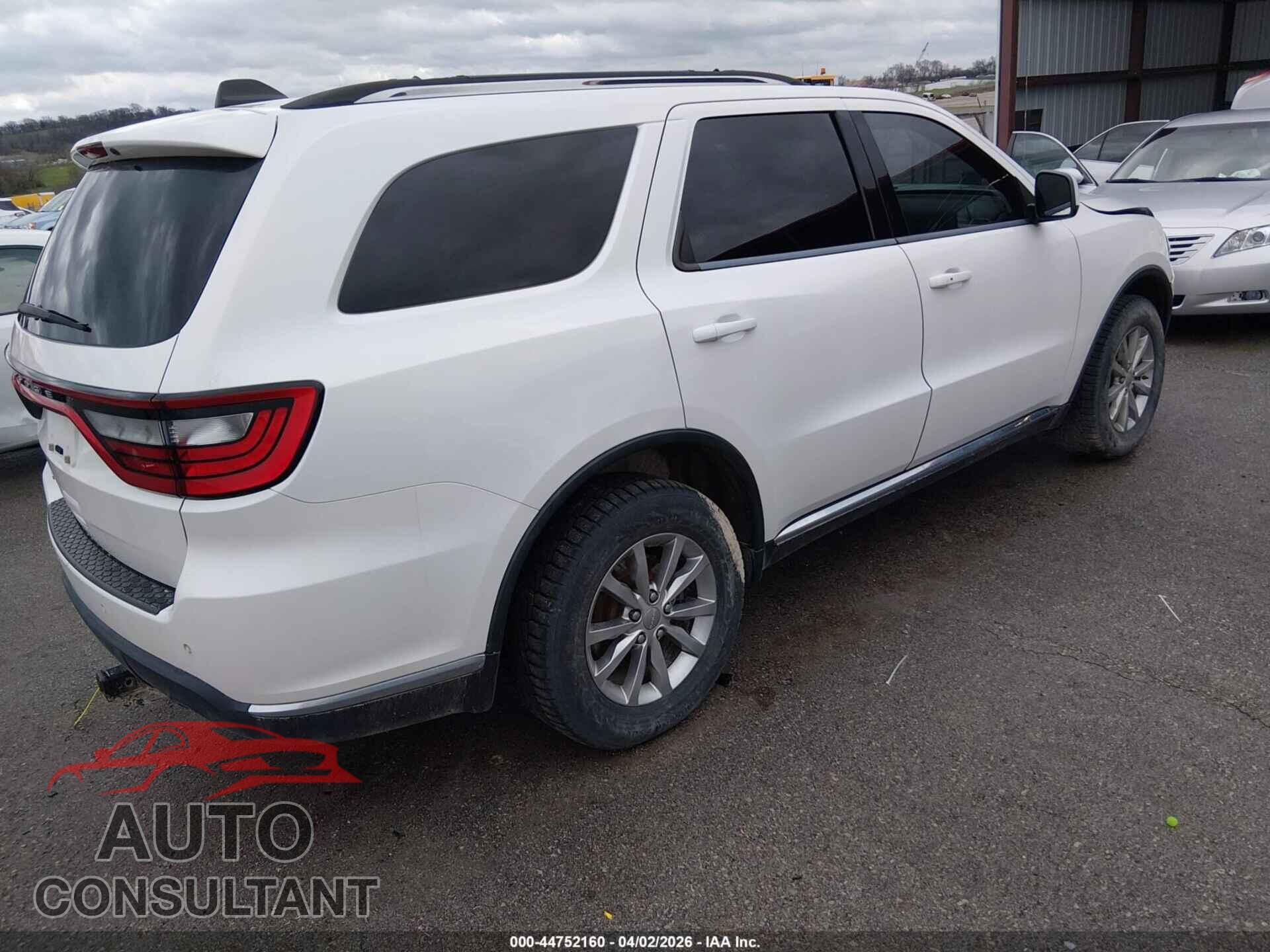 DODGE DURANGO 2017 - 1c4rdjag7hc601168