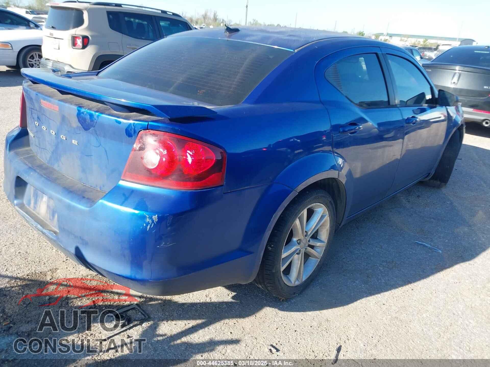 DODGE AVENGER 2012 - 1C3CDZAG9CN255761