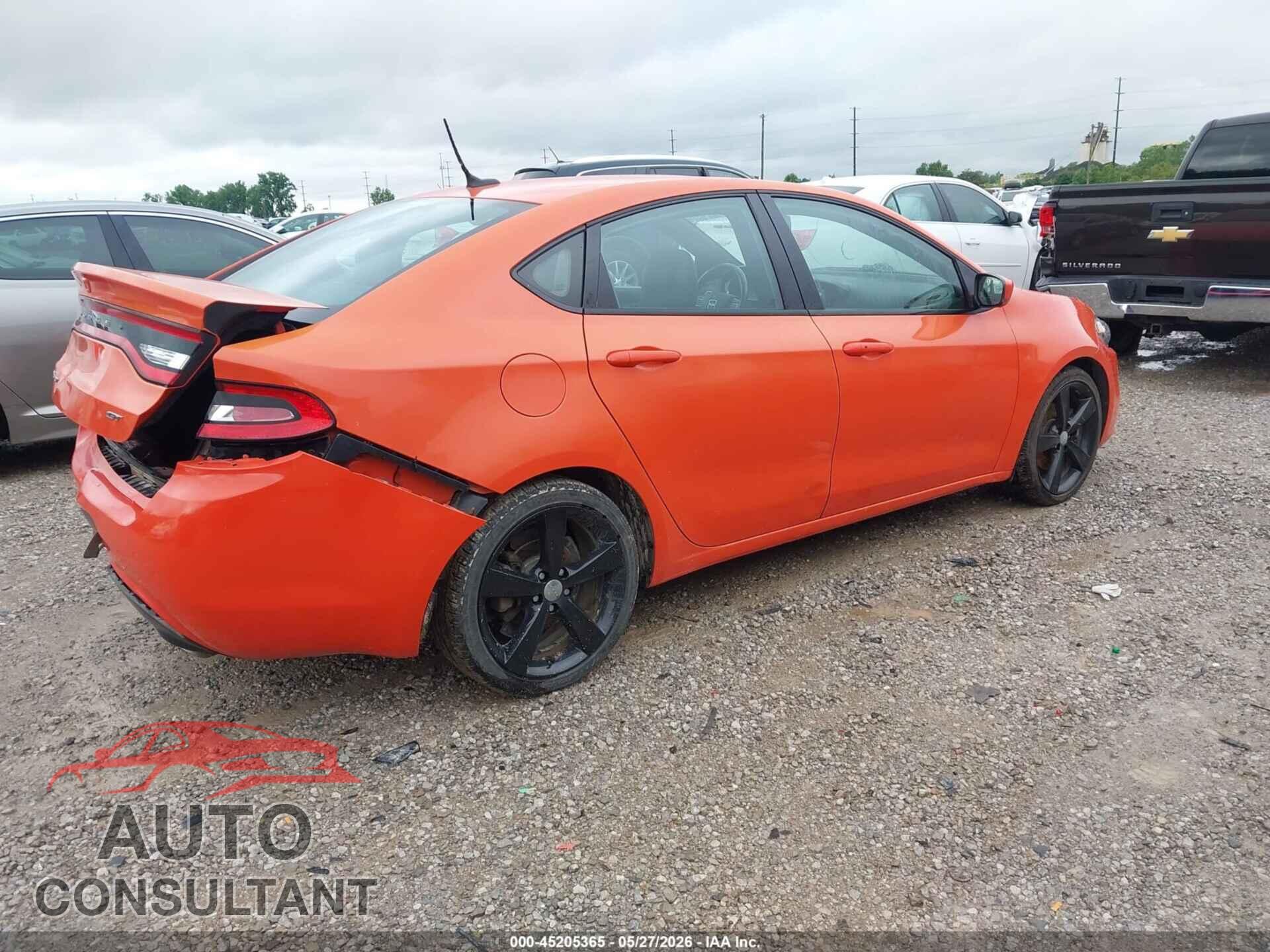 DODGE DART 2015 - 1C3CDFEB4FD345486