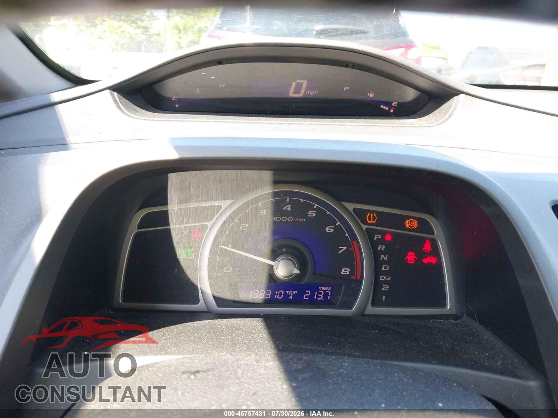 HONDA CIVIC 2010 - 19XFA1F68AE080276