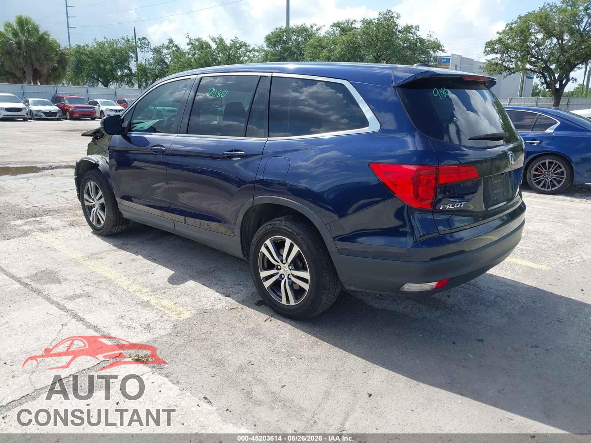 HONDA PILOT 2017 - 5FNYF6H55HB087928