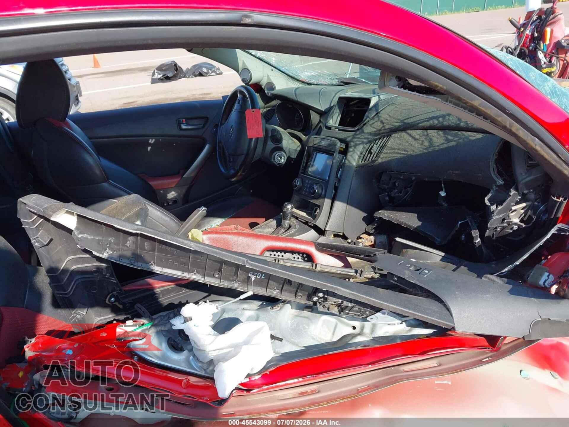 HYUNDAI GENESIS 2012 - KMHHT6KD7CU076112