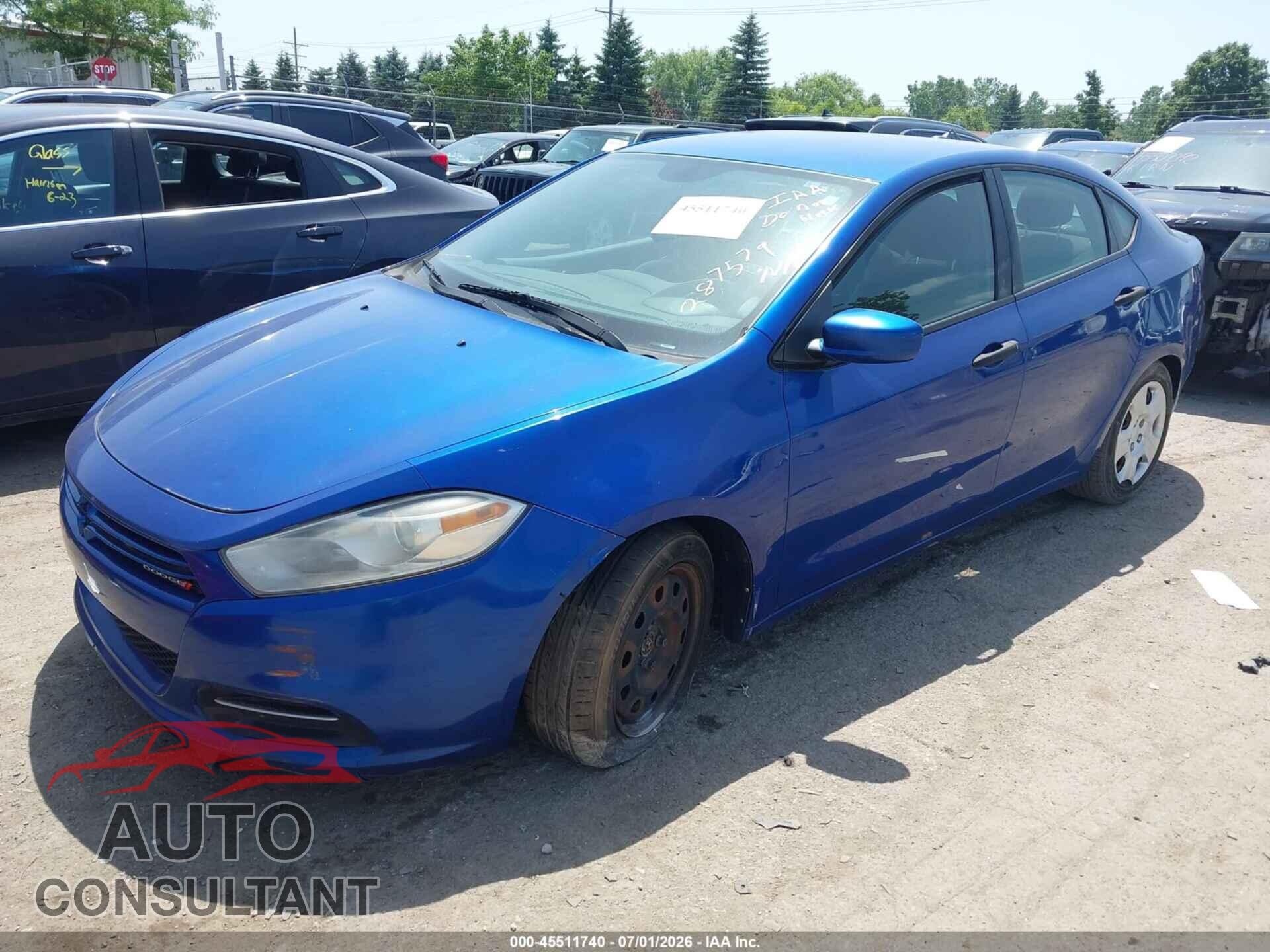 DODGE DART 2013 - 1C3CDFAA2DD287579