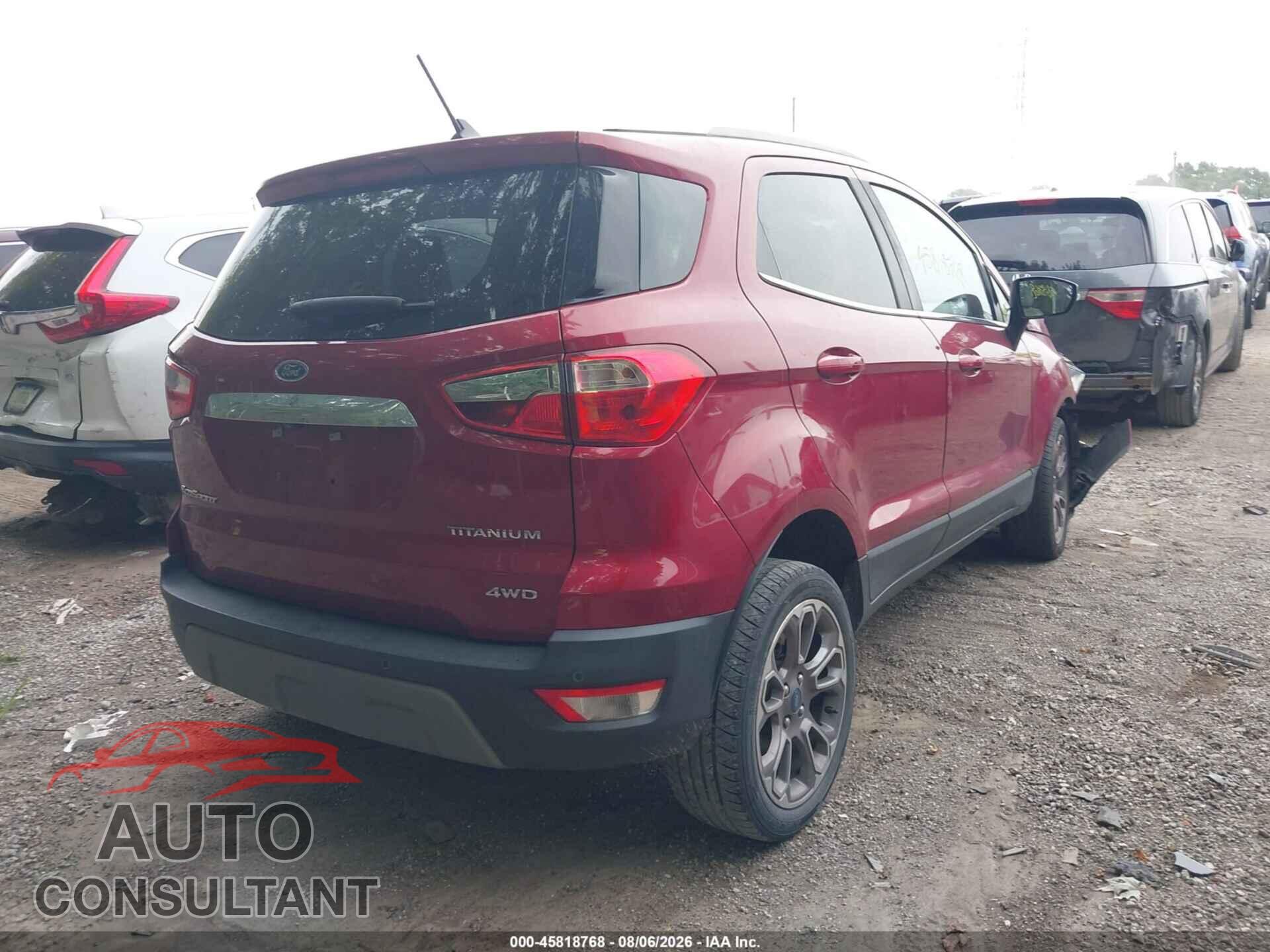 FORD ECOSPORT 2019 - MAJ6S3KL2KC310364