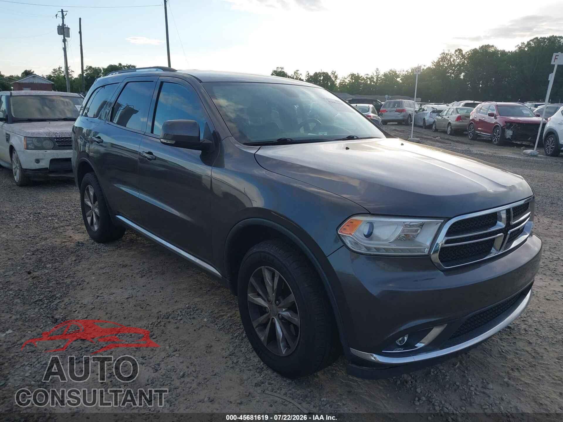 DODGE DURANGO 2016 - 1C4RDJDG3GC455782